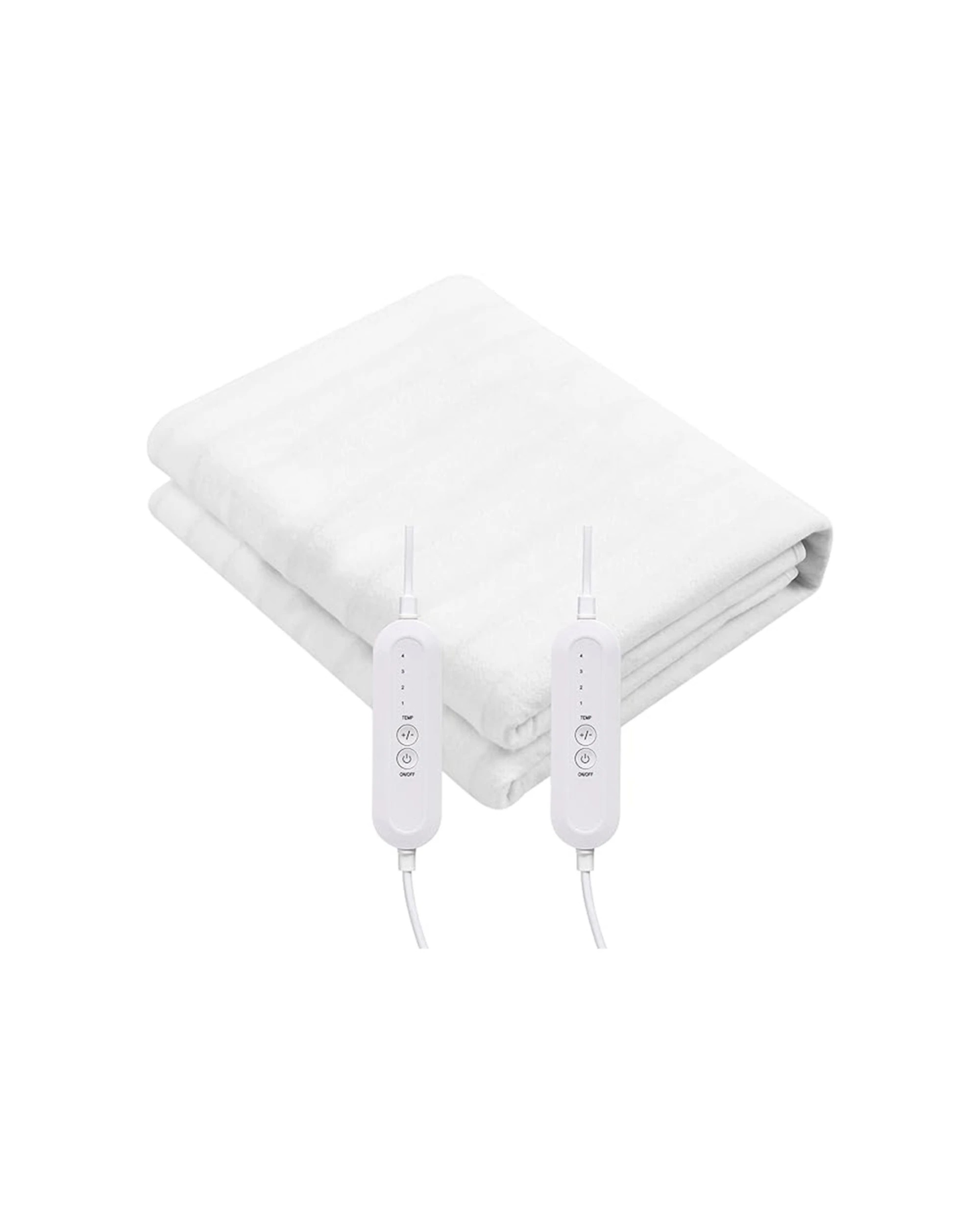 1 Goldair Full Fitted Electric Blanket With Detachable Controllers - White, 1 of 5