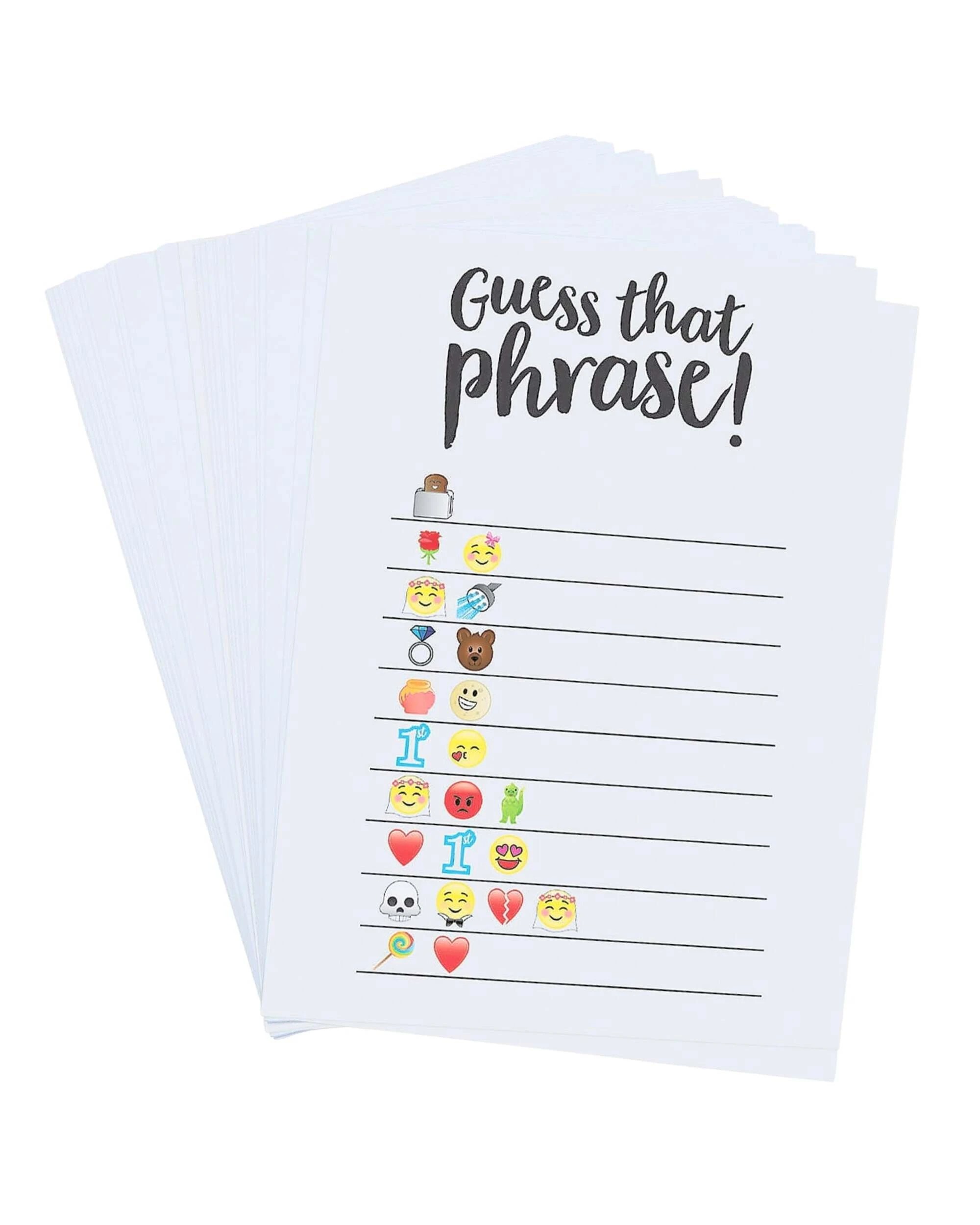 1 Fun Express Guess the Emoji Phrase Word Game Cards - Multi, 1 of 1