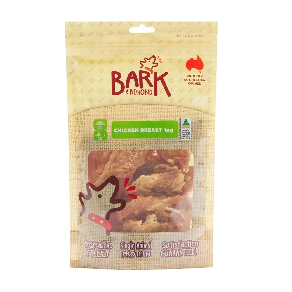 1 Bark & Beyond Chicken Breast Dog Treats 1kg, 1 of 1
