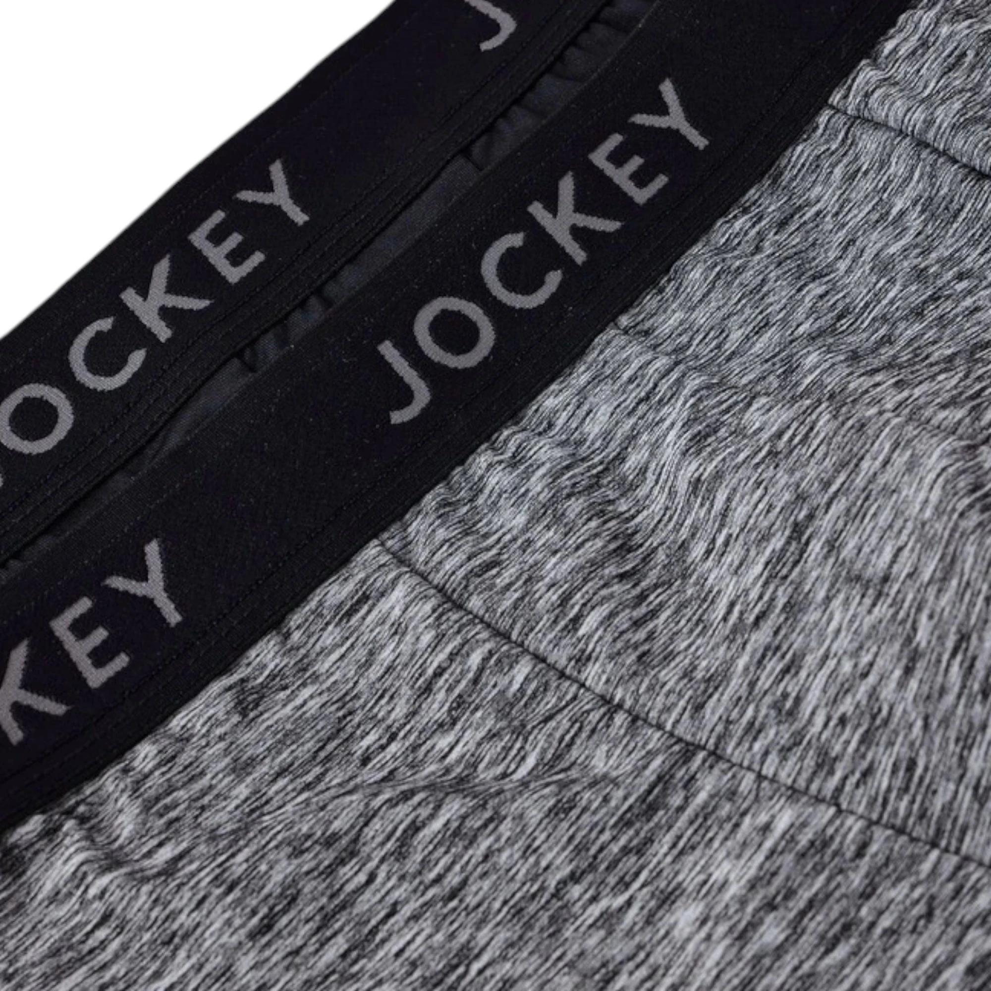 6 Jockey 4 Pack Mens Comfort Classics Microfibre Trunks Marle Underwear BLACK MARLE, 6 of 6