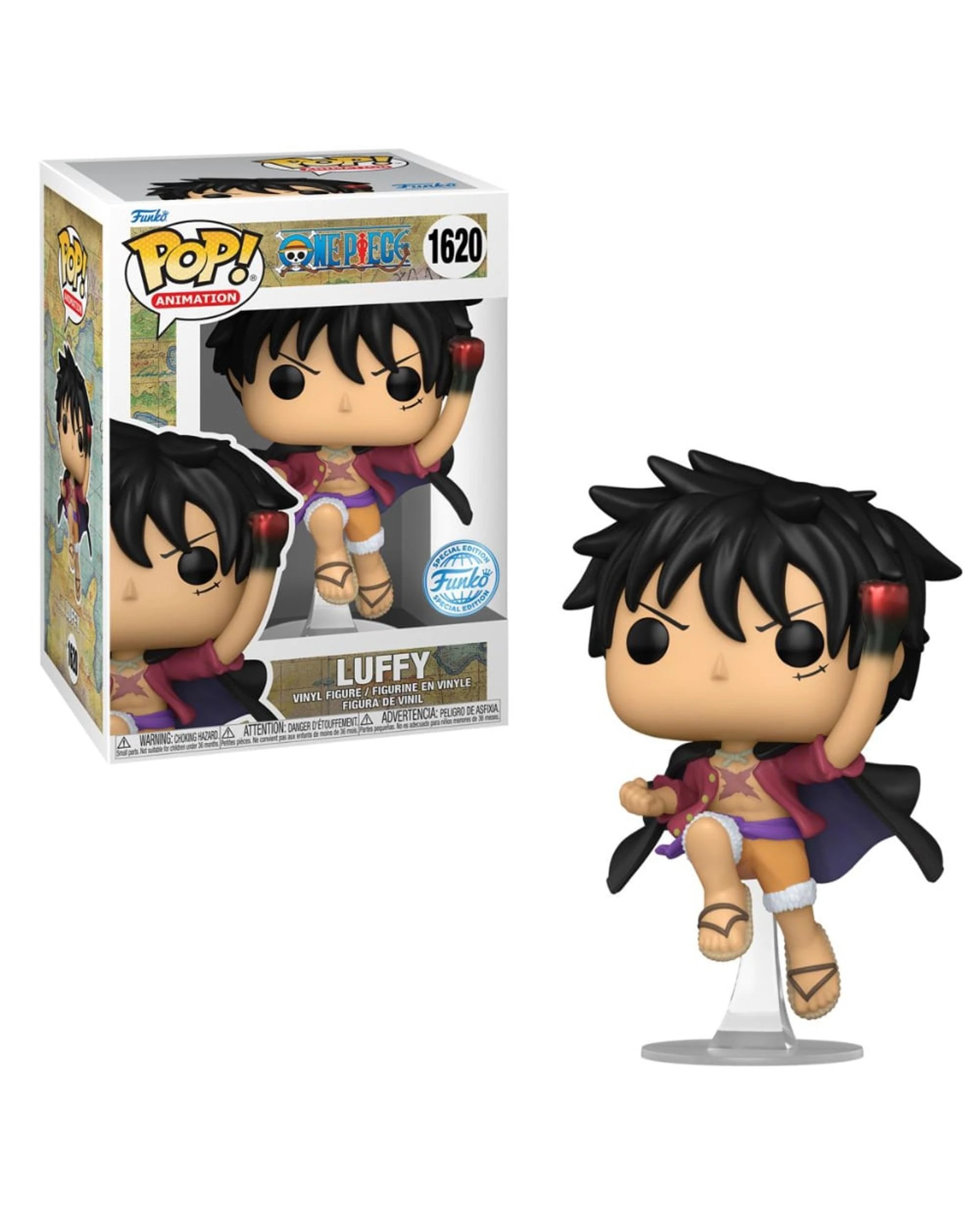 1 One Piece Luffy Uppercut Metallic Funko POP! Vinyl, 1 of 3