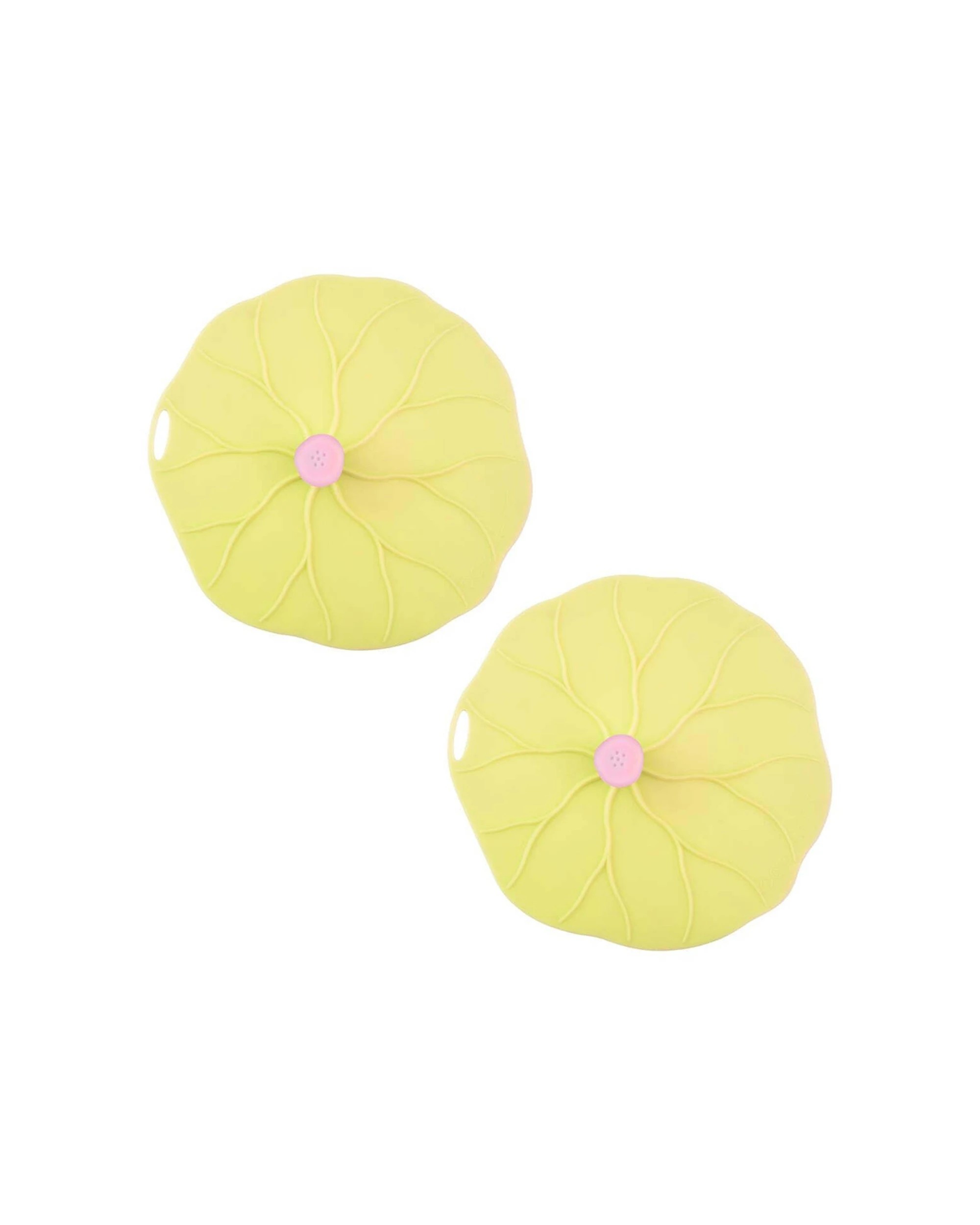 1 Avanti Silicone Lid Cover Splatter Guard Small Set Of 2 Kitchen Accessory - Yellow, 1 of 3