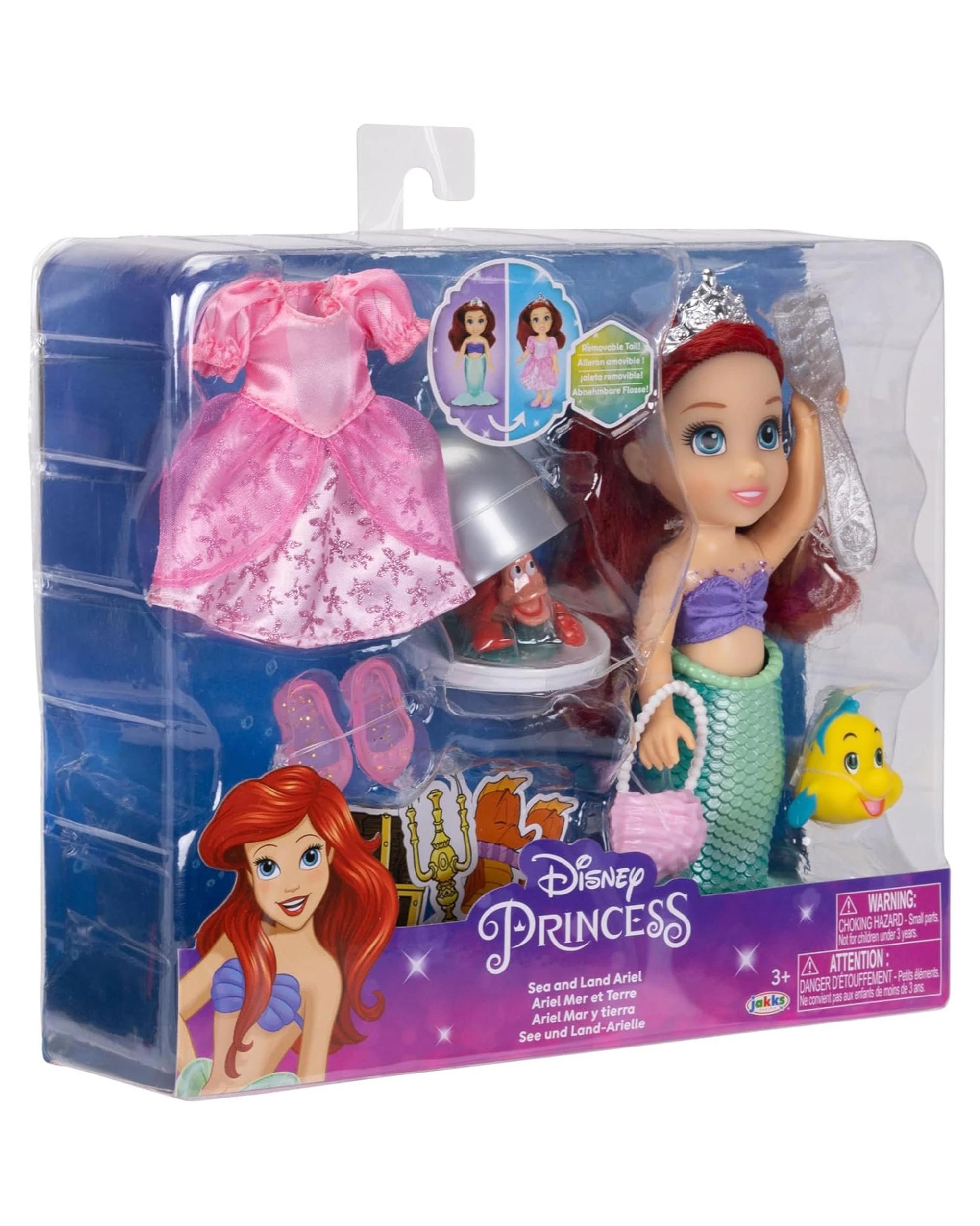8 Disney Princess Sea and Land Ariel Doll Playset, 8 of 9