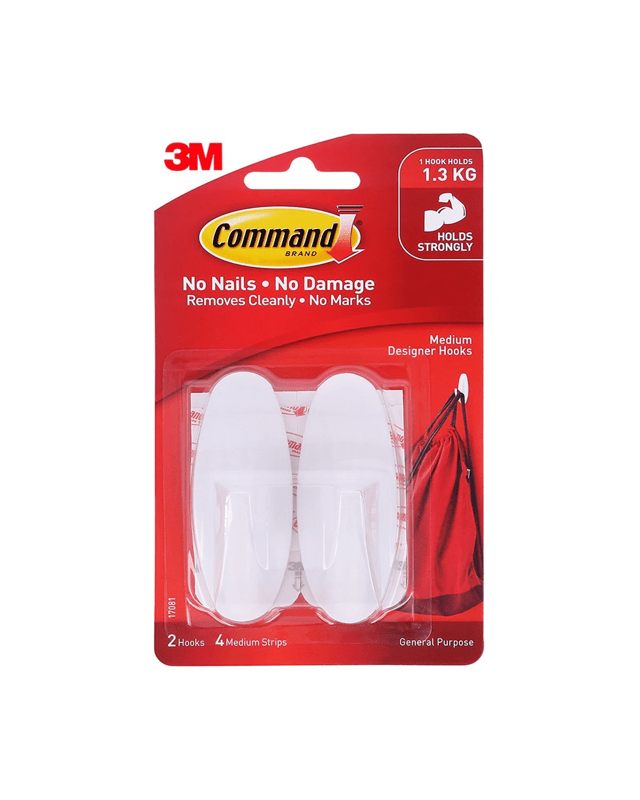 3M Command Mounting Designer Hook Medium - W