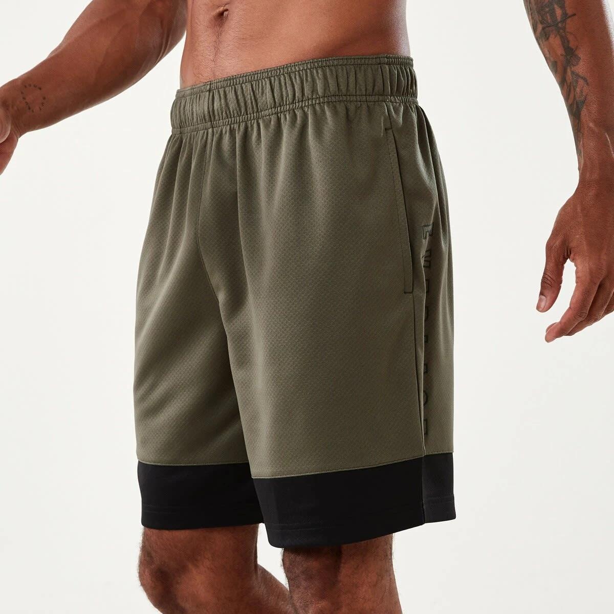 3 Everlast Mens Mesh Panelled Shorts EVER KHAKI, 3 of 7