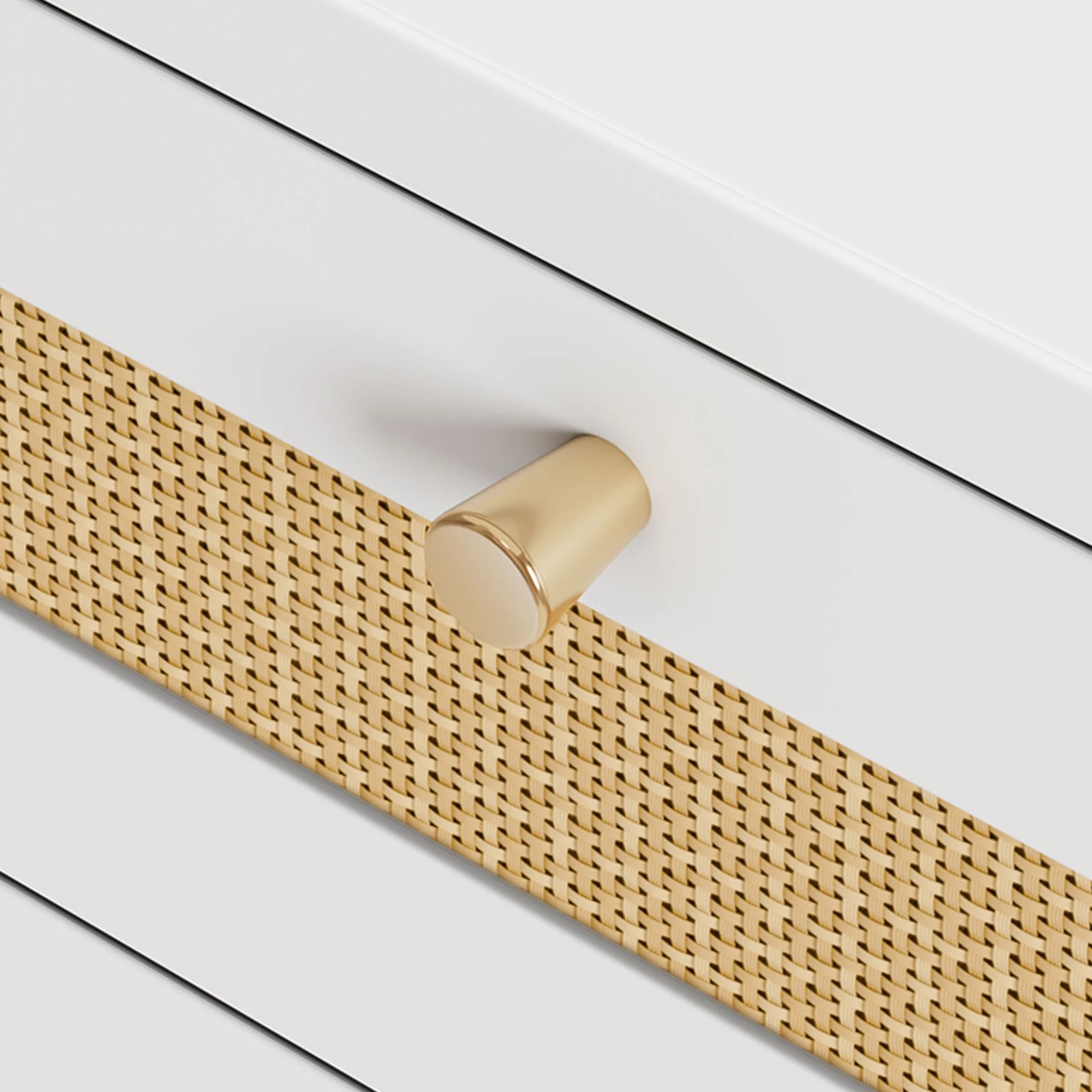 5 Alfordson 6 Chest of Drawers Rattan Storage Cabinet Dresser Tallboy - White, 5 of 10