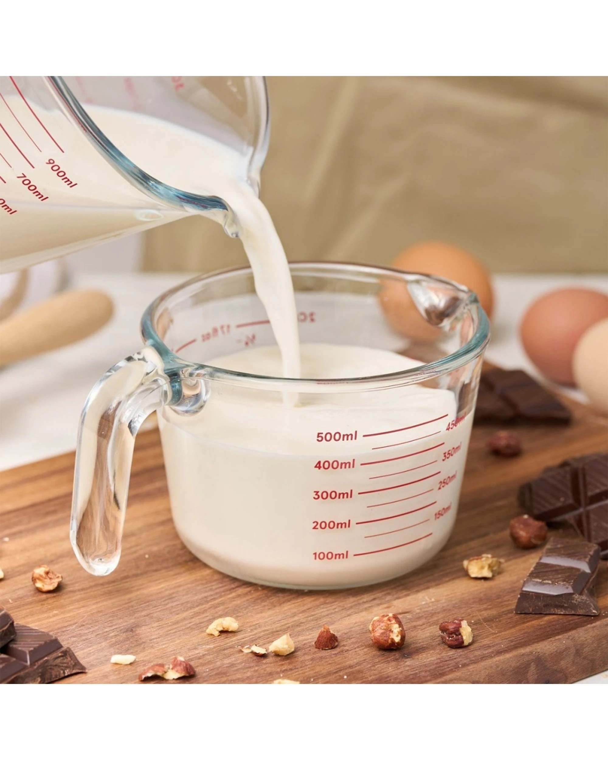 5 Pyrolux Glass Measure Jug 2 Cup 500ml Borosilicate Kitchen Tool - Clear, 5 of 6
