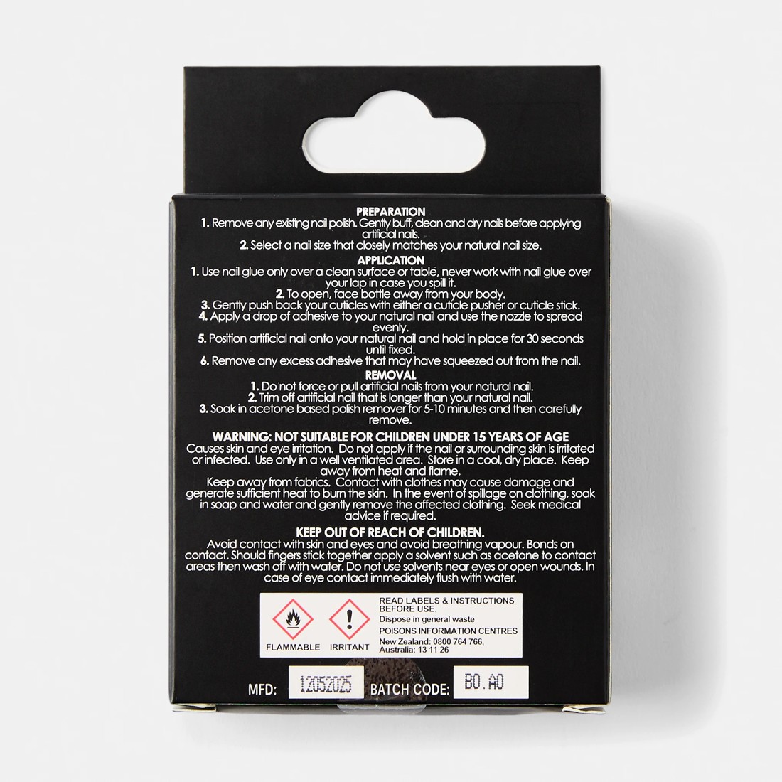 2 OXX Cosmetics 24 Pack Artificial Nails with Adhesive - Almond Shape, Brown, 2 of 5