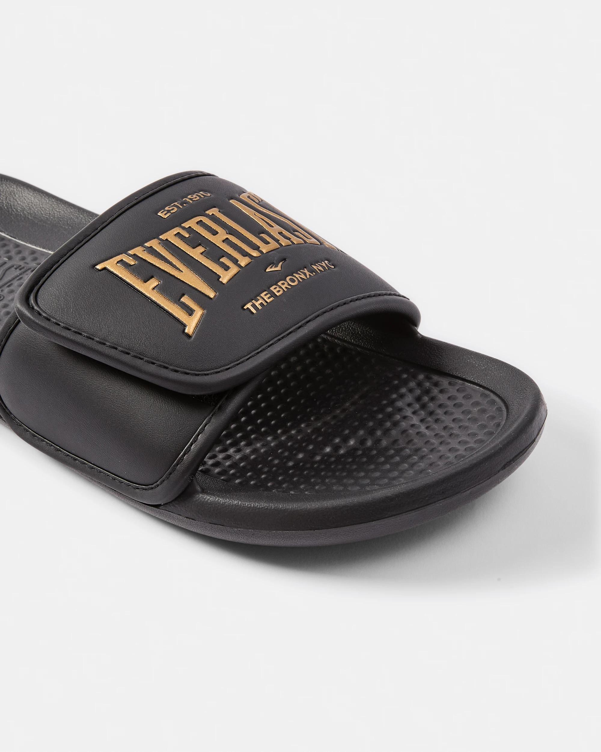 3 Everlast Mens Stockton Slides Black Gold, 3 of 3