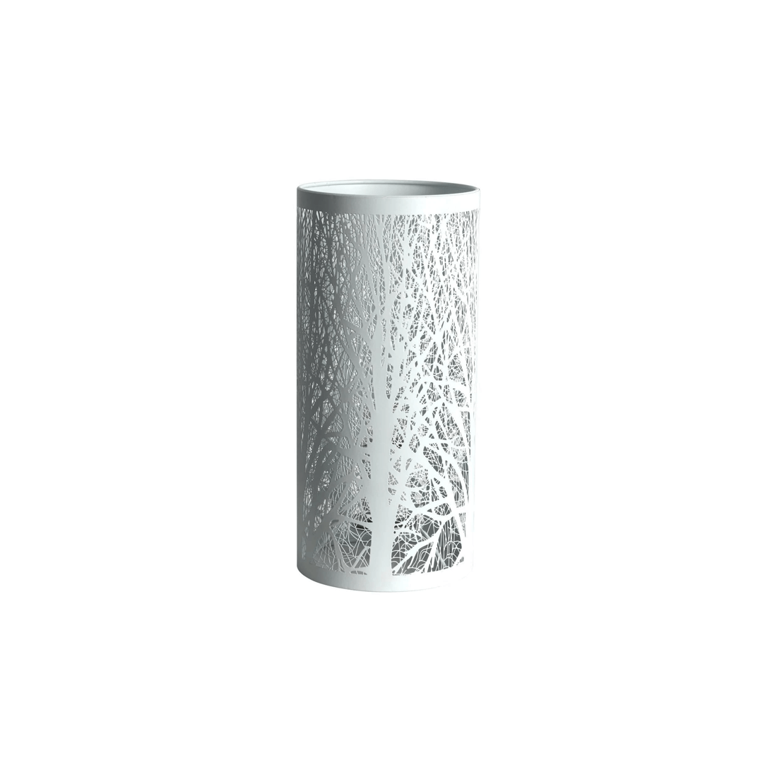 3 Lexi Lighting White Forest Table Lamp, Metal Cylindrical Shade, E27 (Model LO-0002)
 - white, 3 of 6