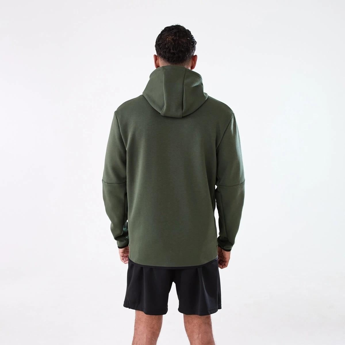 4 Active Mens Sports Hoodie DEEPEST GREEN, 4 of 7