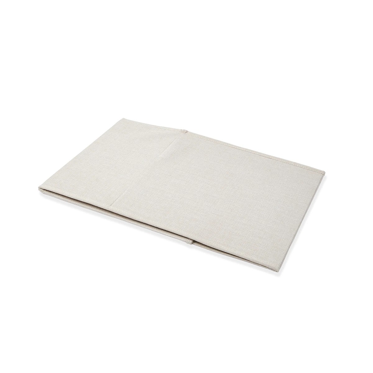 8 Linen Look Clothing Storage Box - Beige, 8 of 9