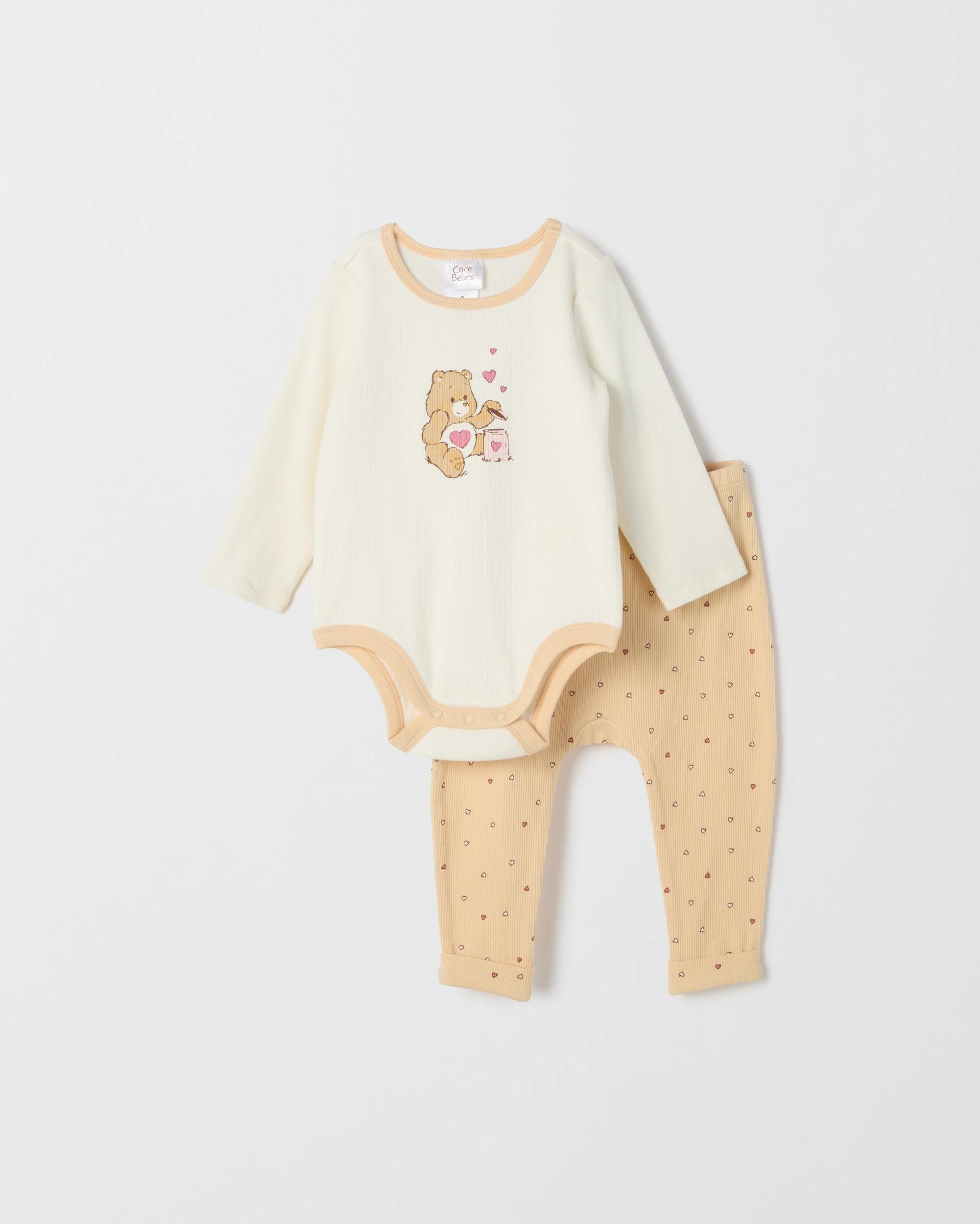 1 Care Bears Baby Australian Cotton Bodysuit Set CARE BEARS, 1 of 3
