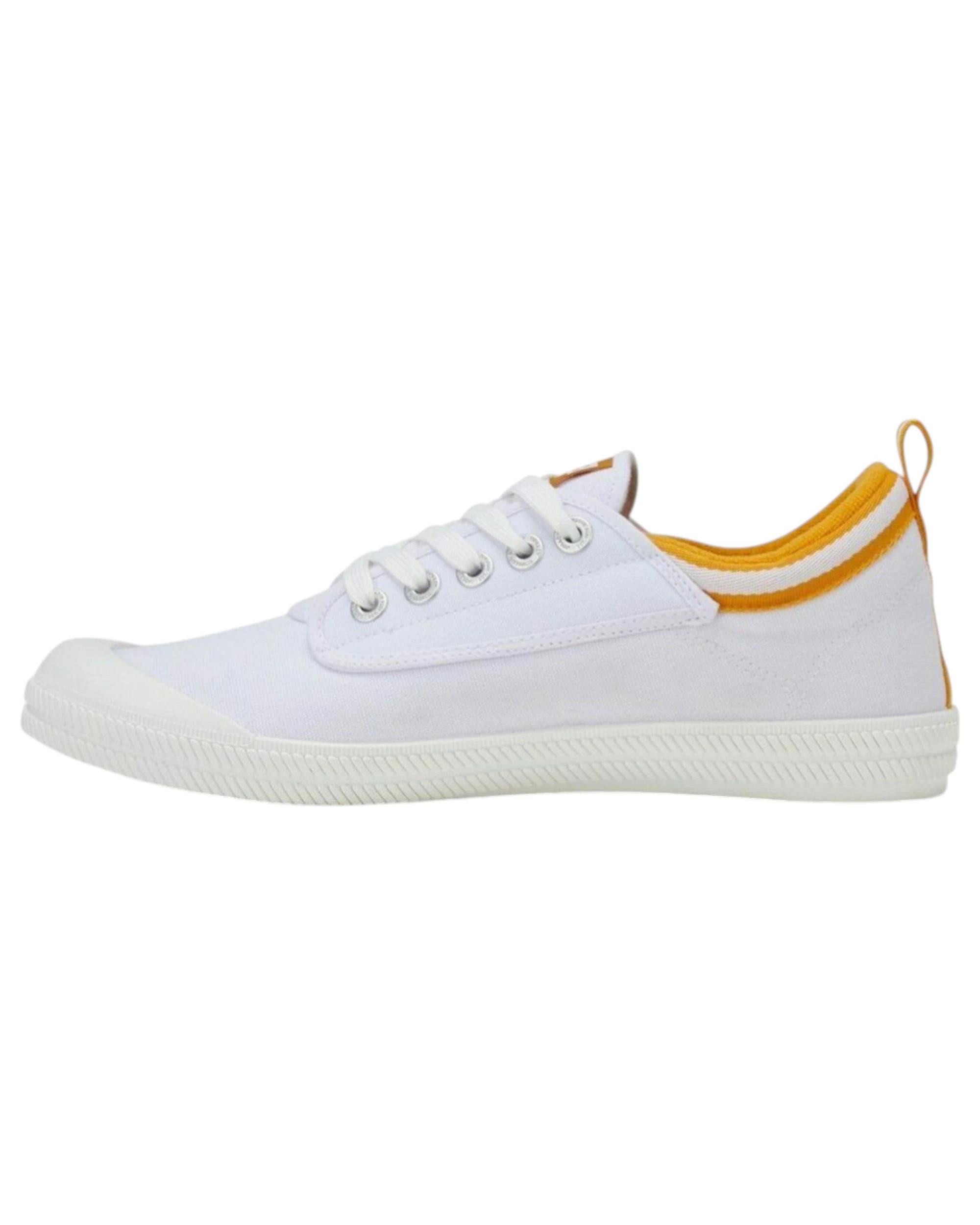 2 Volley Dunlop s International Low Canvas Casual Mens Shoes - White/Golden Orange WHITE/GOLDEN ORANGE INTERNATIONAL LOW, 2 of 4