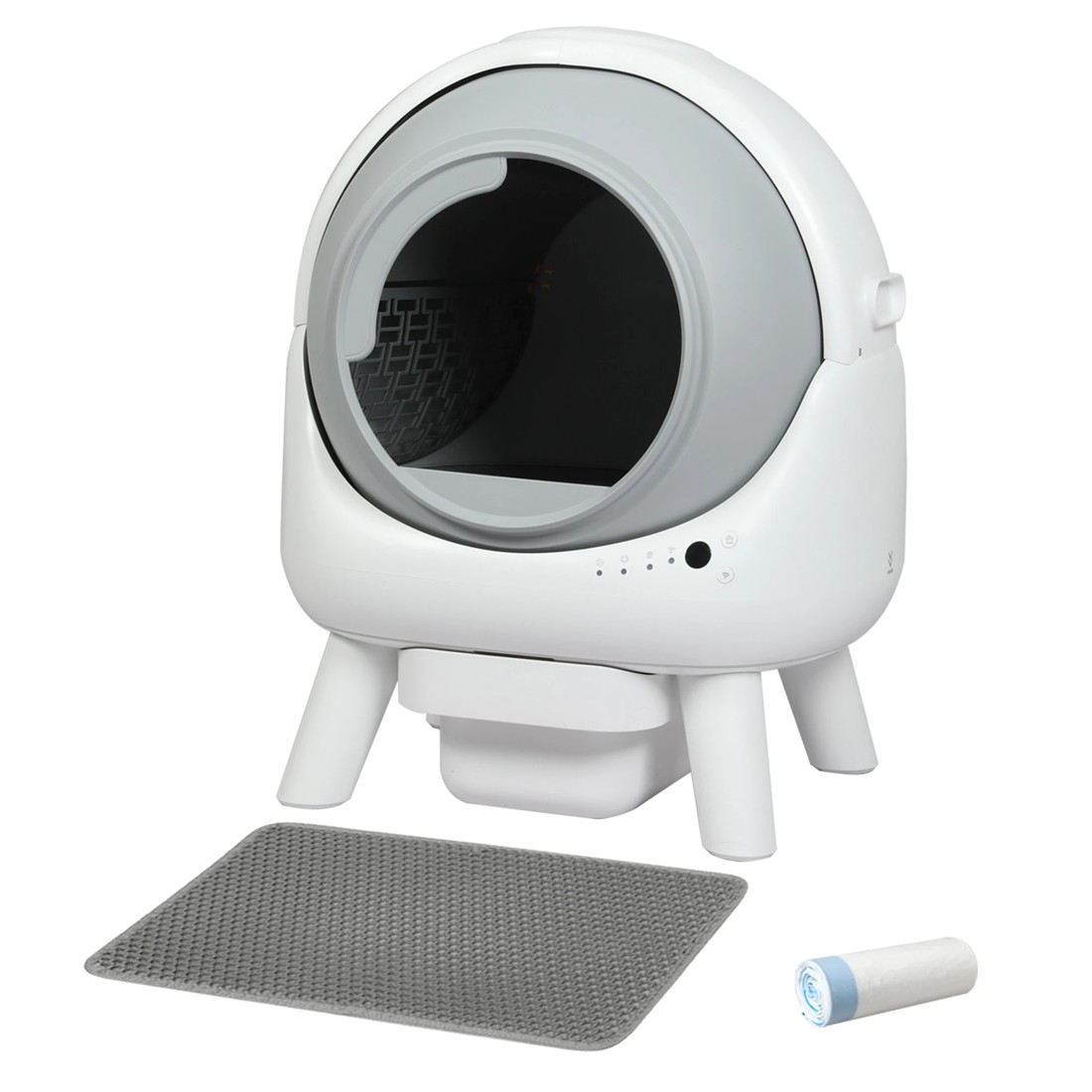 1 Pawz Cat Litter Box Large Machine Automatic Self Cleaning APP Control White, 1 of 8