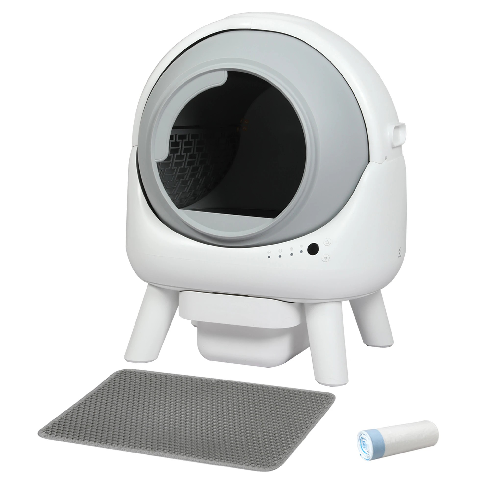 1 Pawz Cat Litter Box Large Machine Automatic Self Cleaning APP Control White, 1 of 8