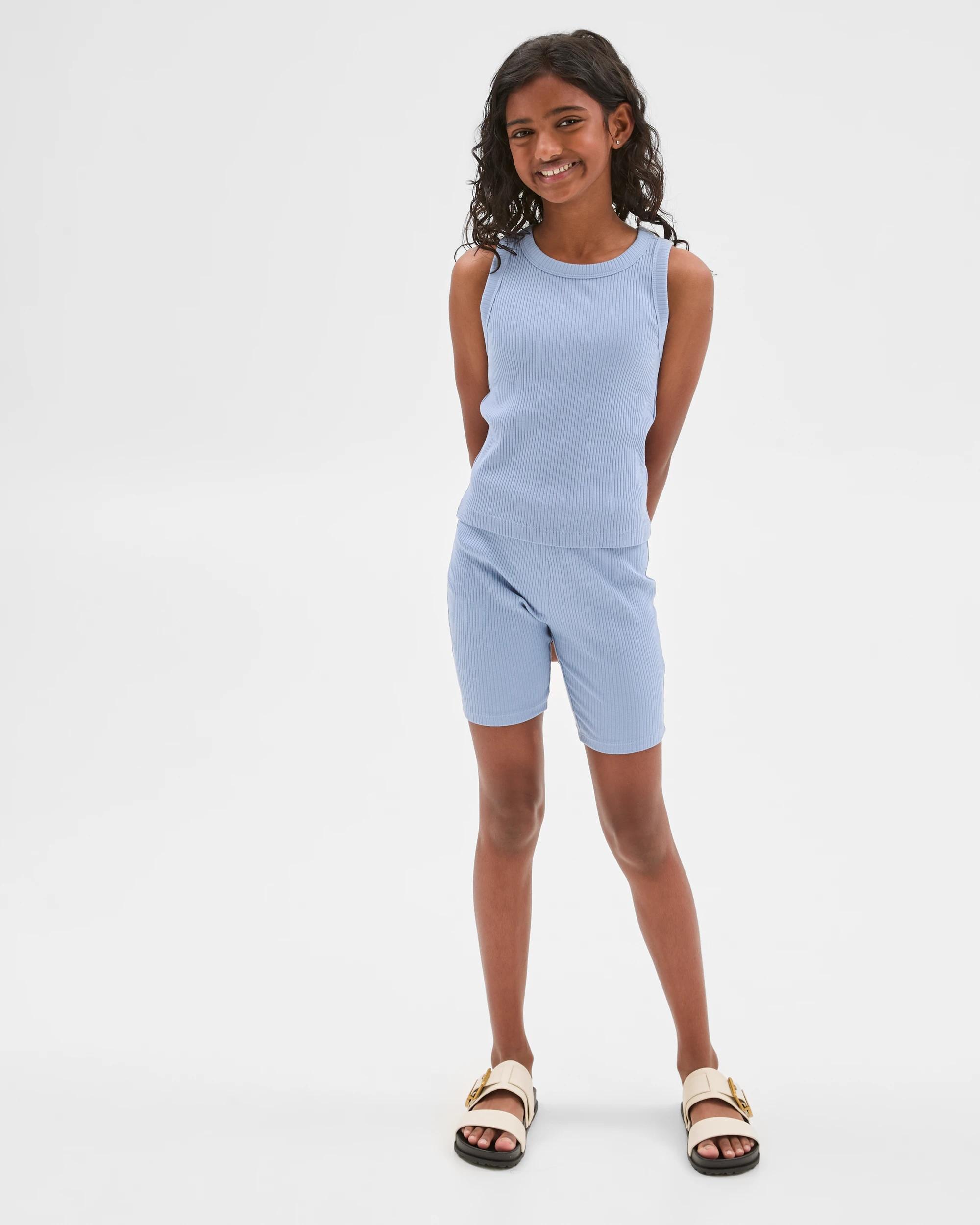 2 Target Australian Cotton Racer Back Rib Tank BLUE, 2 of 7