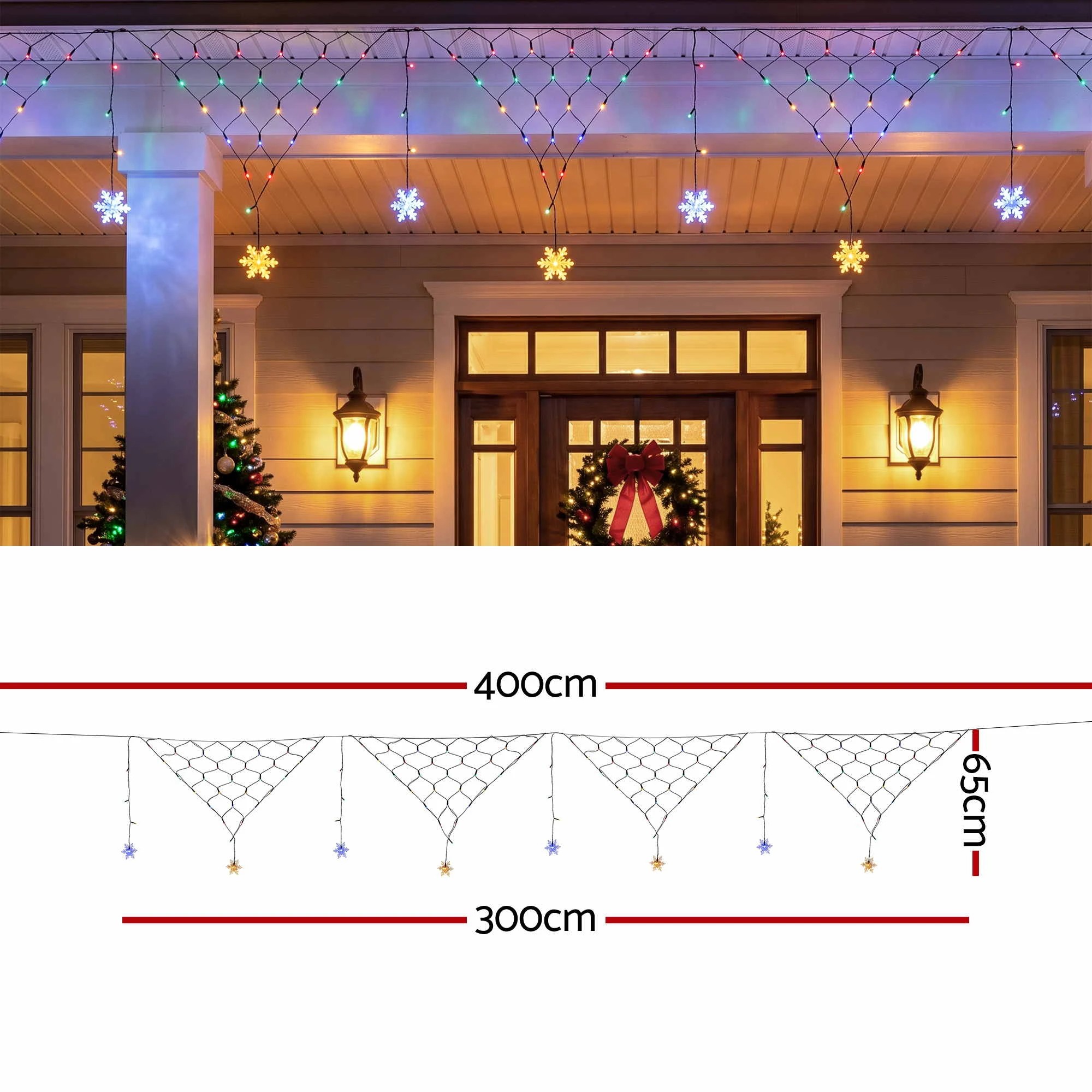 3 Jingle Jollys Christmas Lights Solar Fairy Lights Christmas Decorations 4m - Multi, 3 of 8