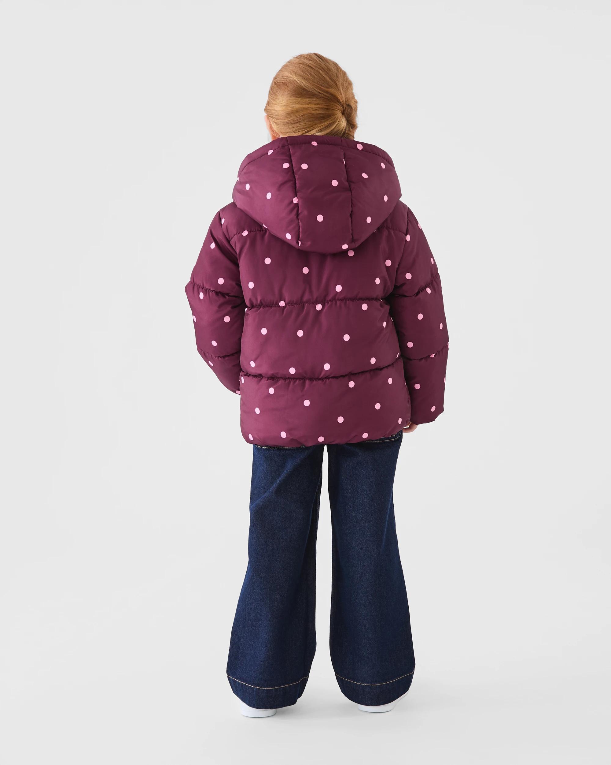 8 Puffer Jacket Maron Dots, 8 of 8