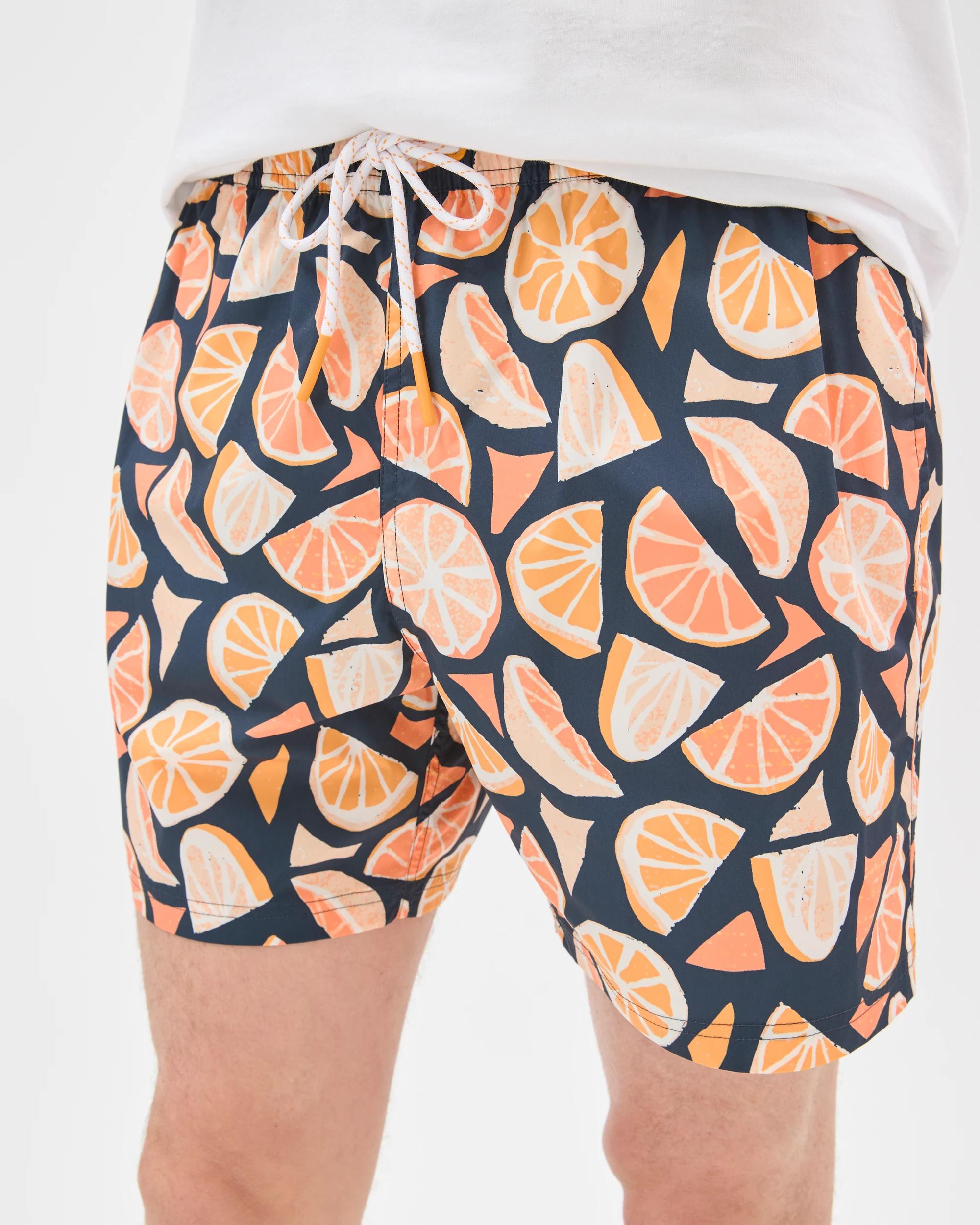 5 Target Man Family Matching Short Leg Volley Swim Bondi Shorts ORANGES, 5 of 6