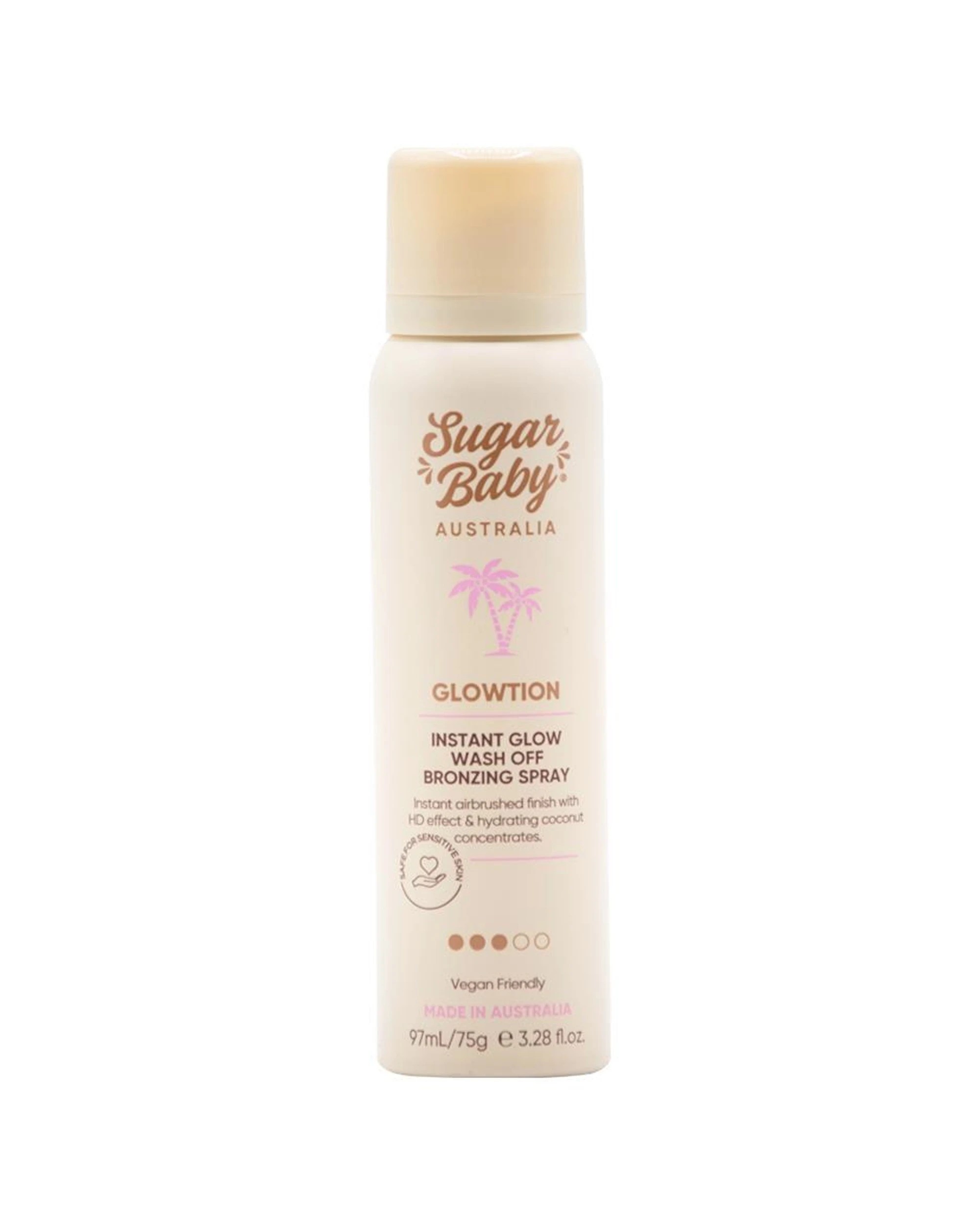 2 Sugar Baby 6PK Glowtion Instant Glow Wash Off Bronzing Spray 97ml - Beige, 2 of 5