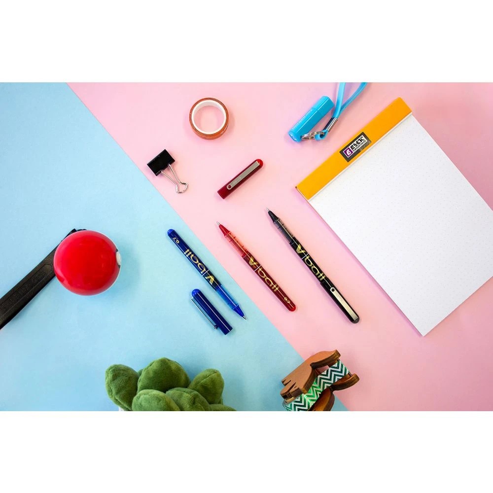 6 PILOT V Ball Fine Rollerball Pen 0.7mm Assorted 3Pk, 6 of 6