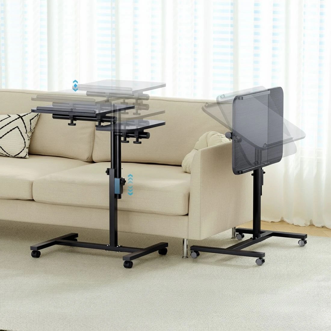 4 Artiss Laptop Desk Table Fan Cooling  60CM - Black, 4 of 7