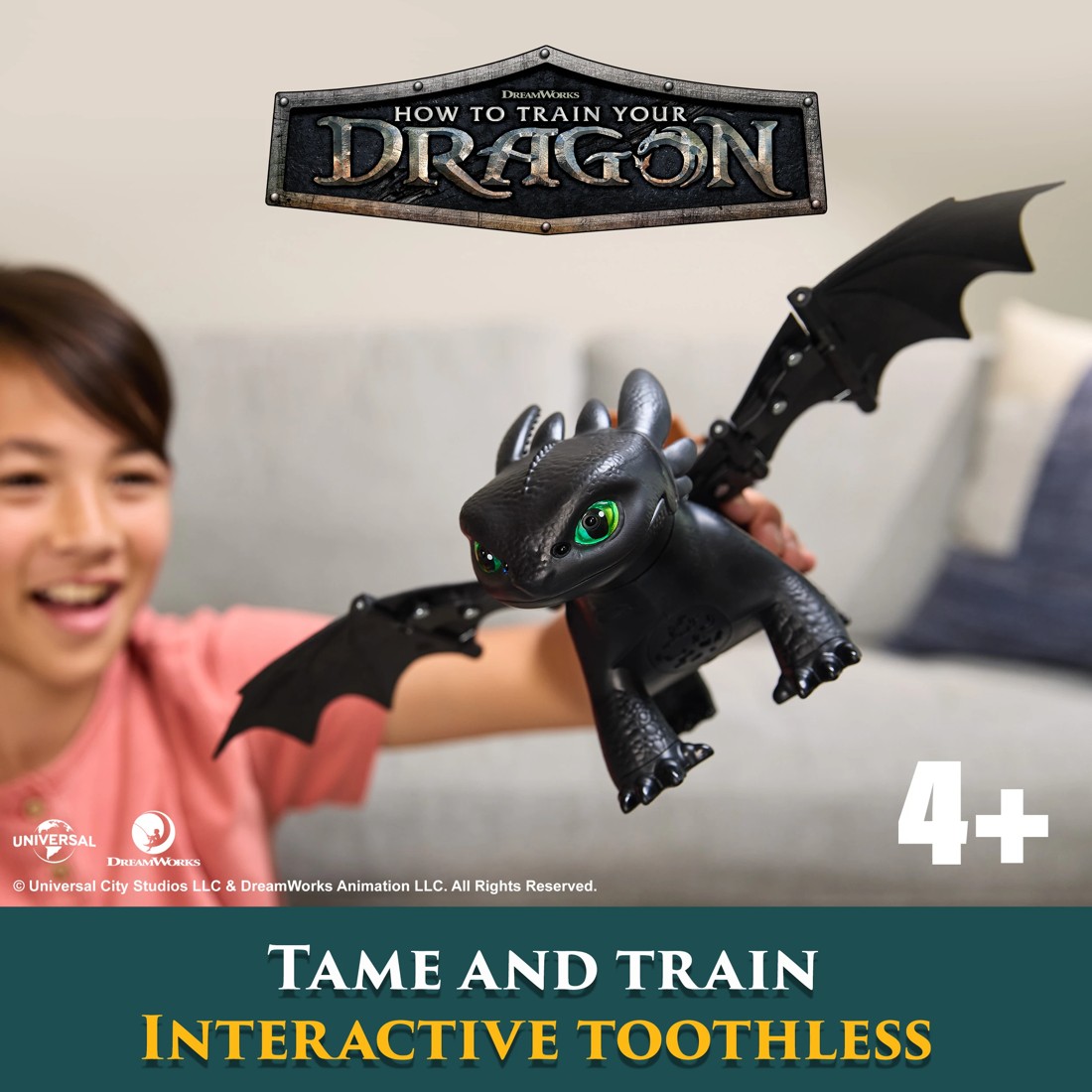 3 How To Train Your Dragon: Tame and Train Interactive Toothless Figure, 3 of 8