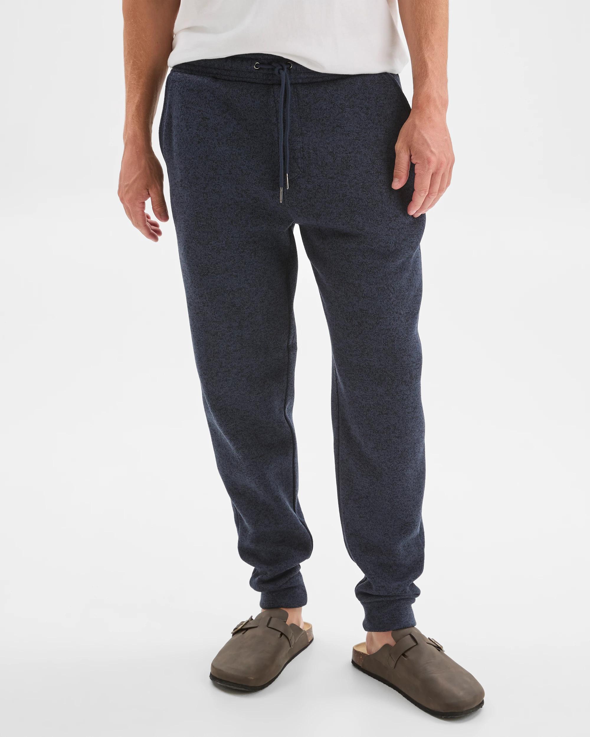 2 Target Man Cuffed Full Length Trackpants NAVY MARLE, 2 of 6