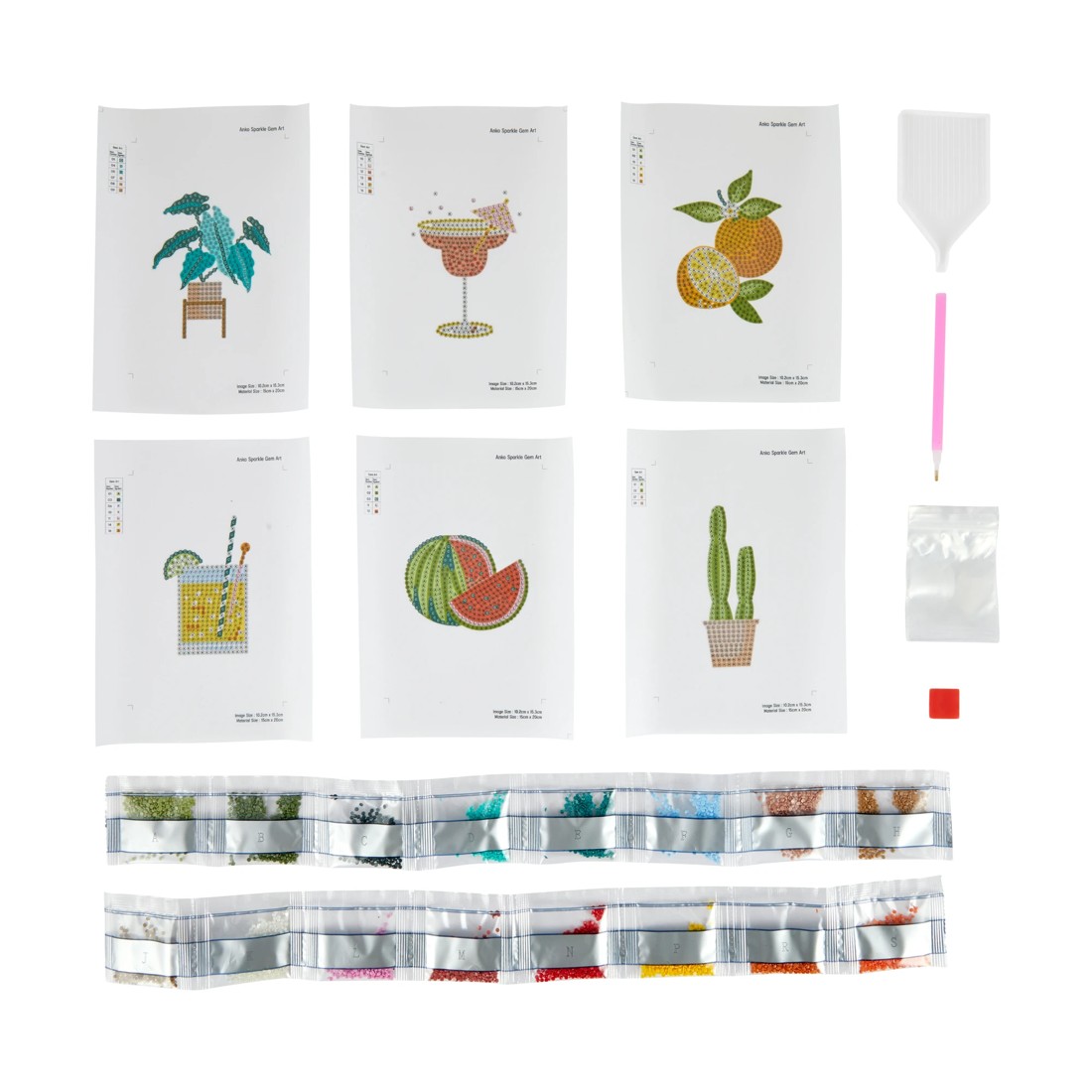 2 6 Piece Mini Sparkle Gem Art - Novelty Food, 2 of 3