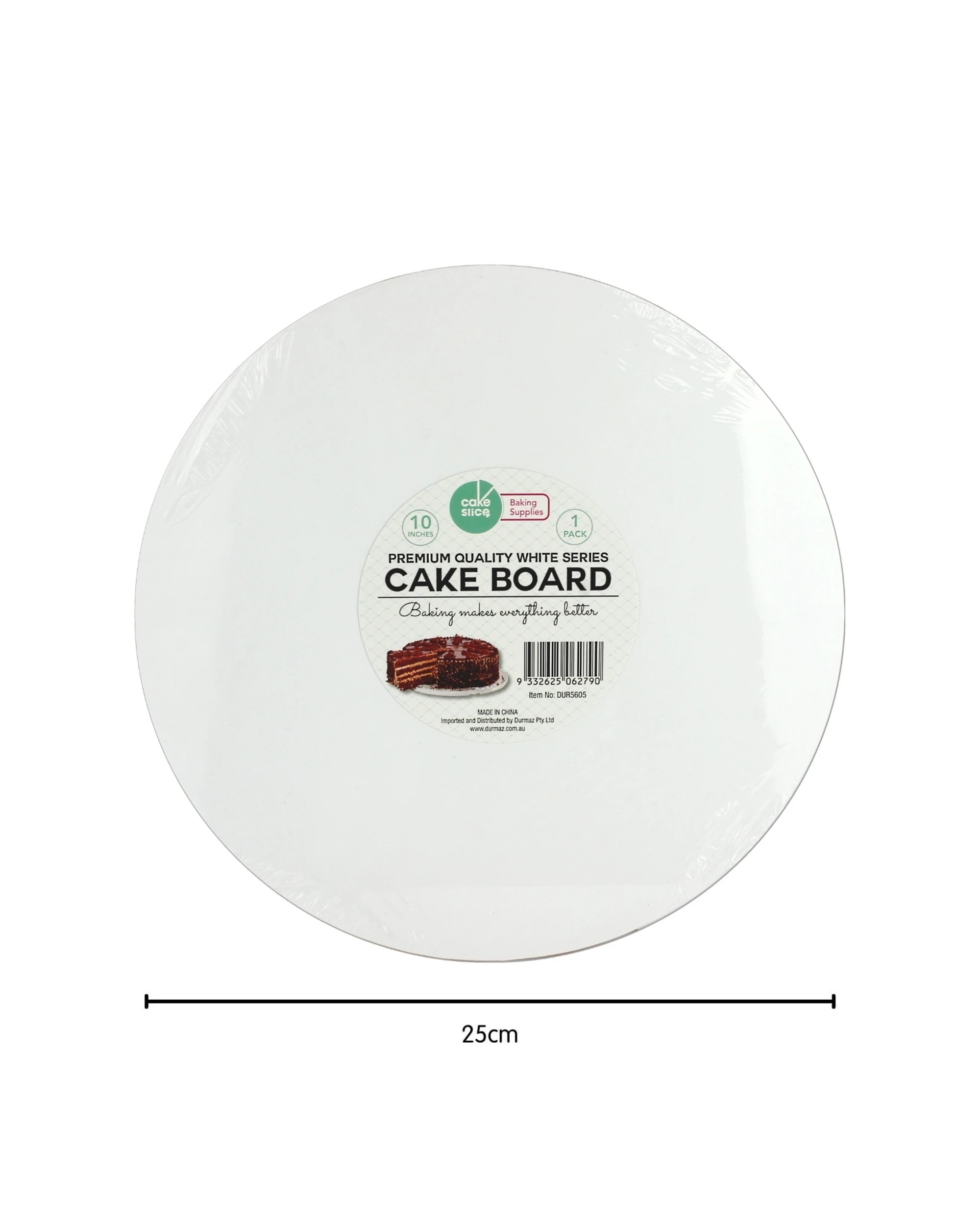 2 Durmaz Round Cake Board 25cm - White, 2 of 2