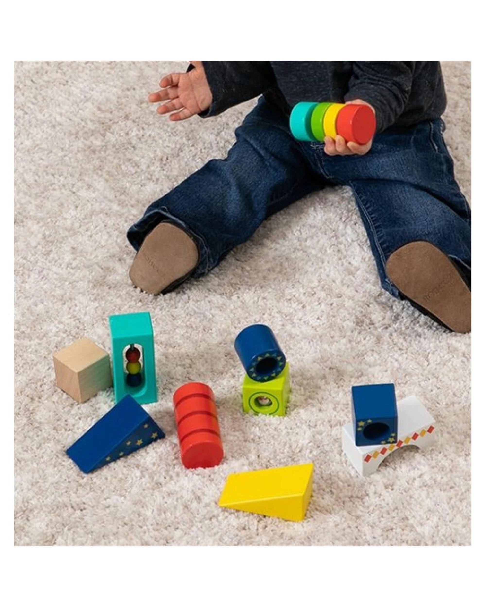 6 Fat Brain Toy Co Explore and Discover Sensory Blocks, 6 of 7