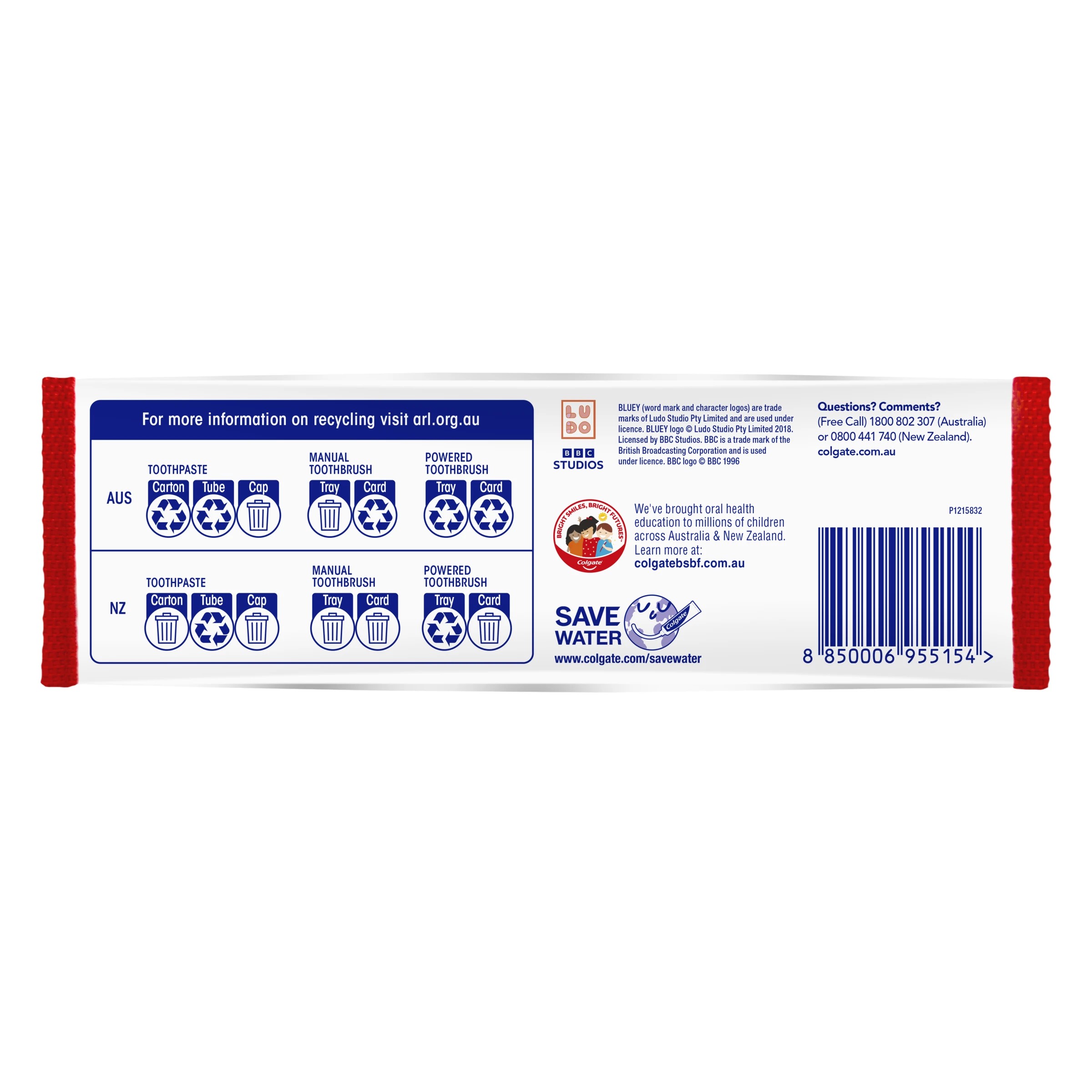 3 Colgate Kids Oral Care Bluey Gift Pack, 3 of 10