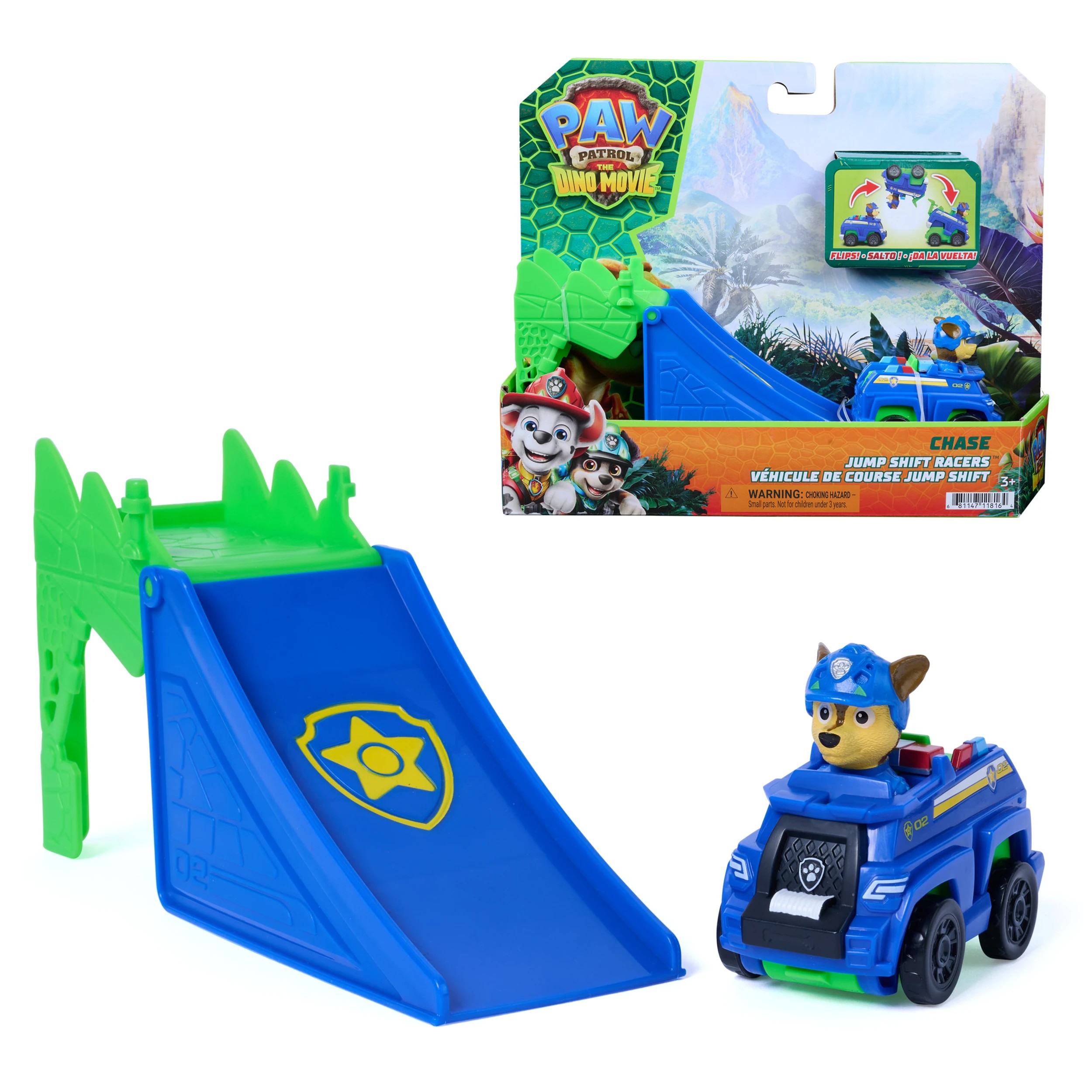 1 PAW Patrol The Dino Movie Jump Shift Racers Playset - Assorted, 1 of 9