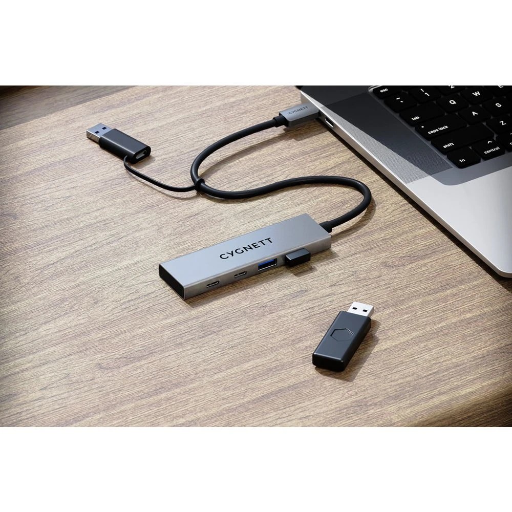 3 Cygnett 4-in-1 USB-C to USB-A/C Hub, 3 of 4