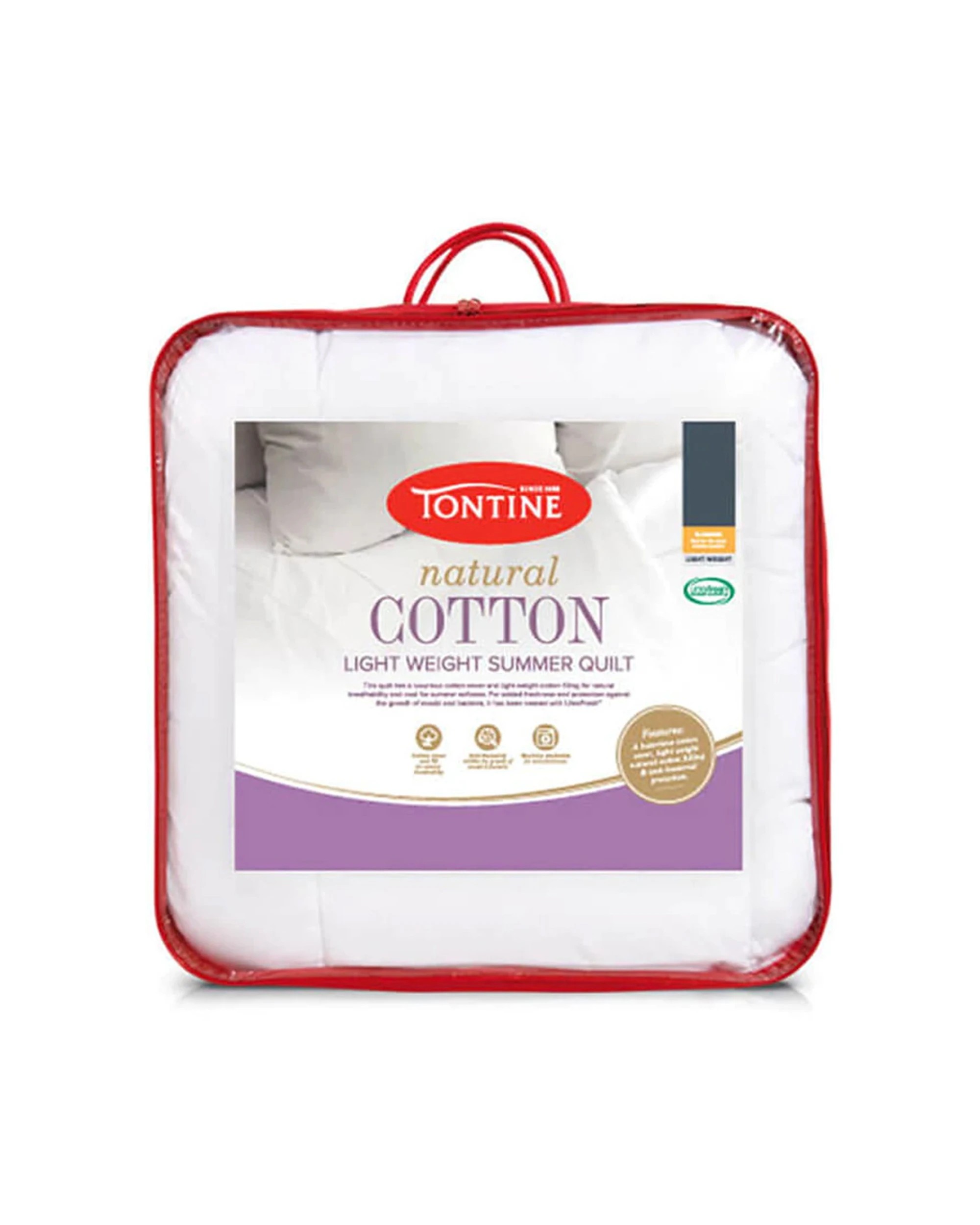 1 Tontine Queen Bed Natural Cotton Breathable Lightweight Summer Quilt Doona
 - Queen Bed
 - White, 1 of 3