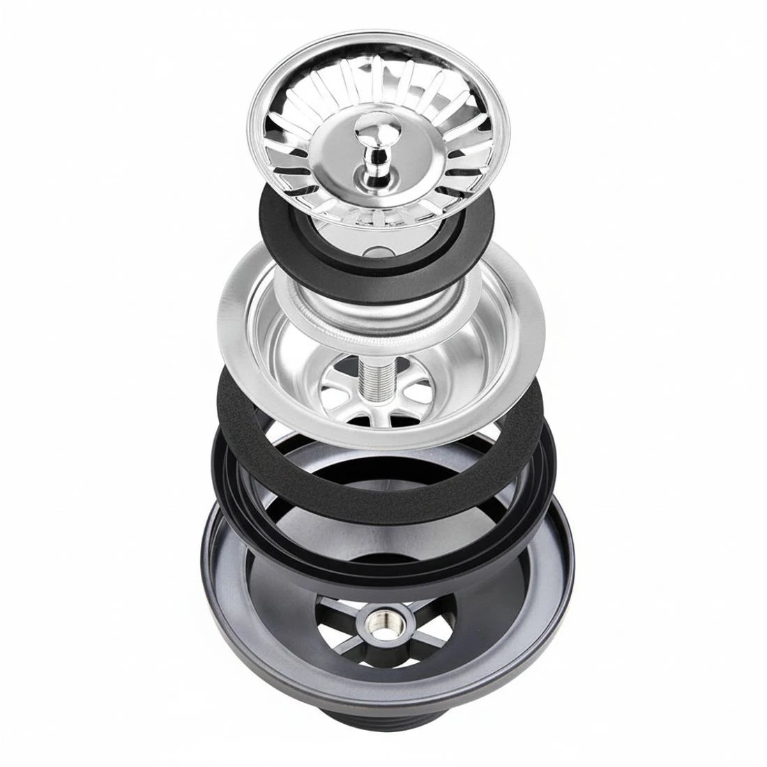 7 Cefito Kitchen Sink 45X30CM Stainless Steel Basin Single Bowl - Black, 7 of 7