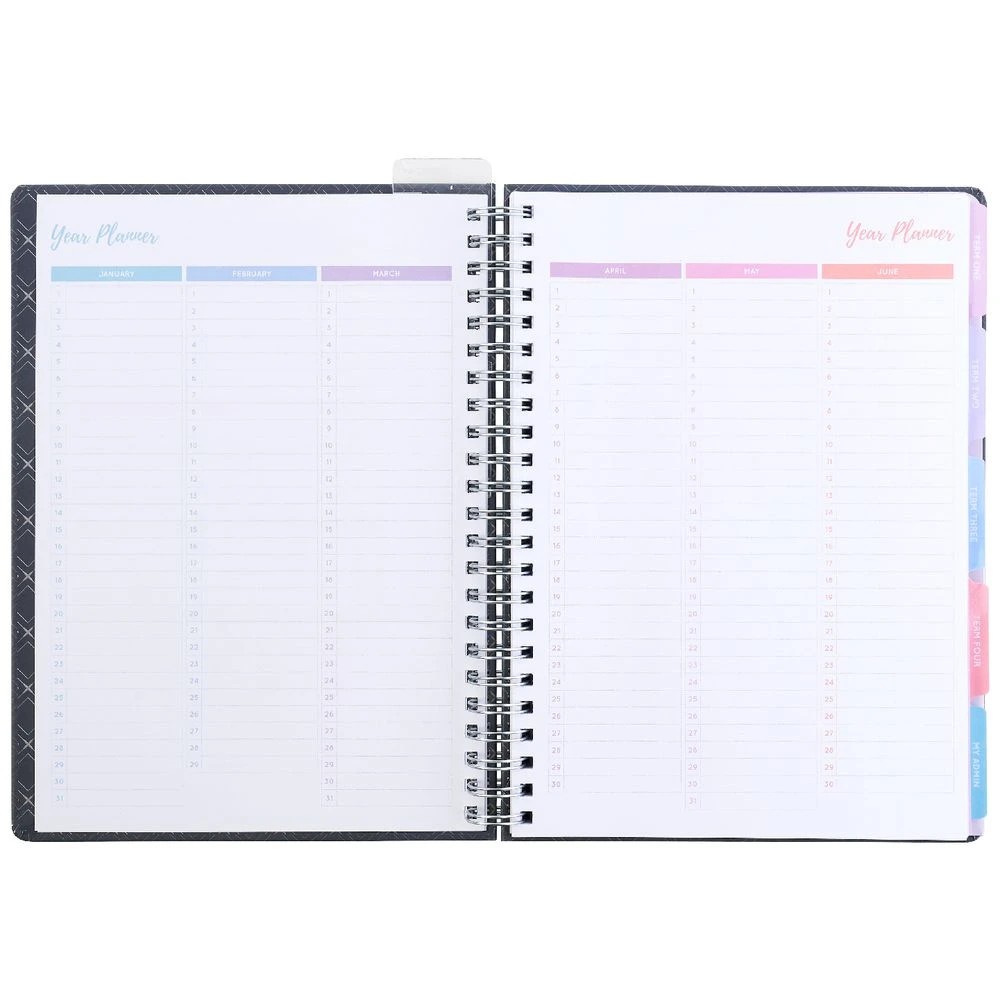 5 Otto A4 Teachers' Undated Planner Geo Black, 5 of 10