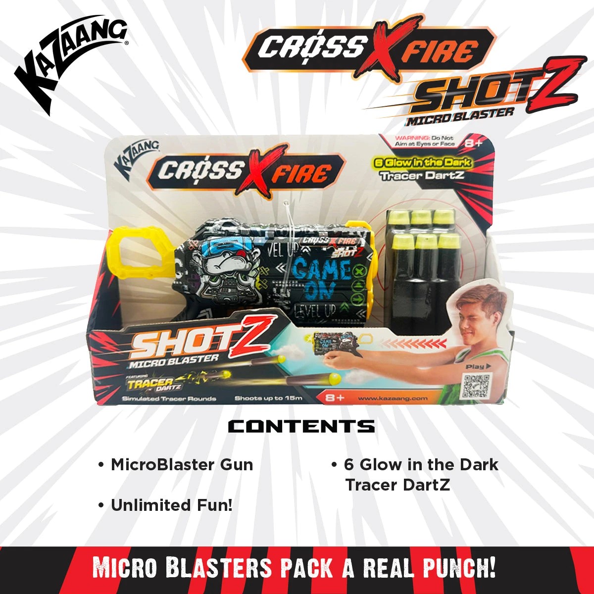 8 Kazaang CrossXFire Shotz - Mini Blaster - Game On, 8 of 9