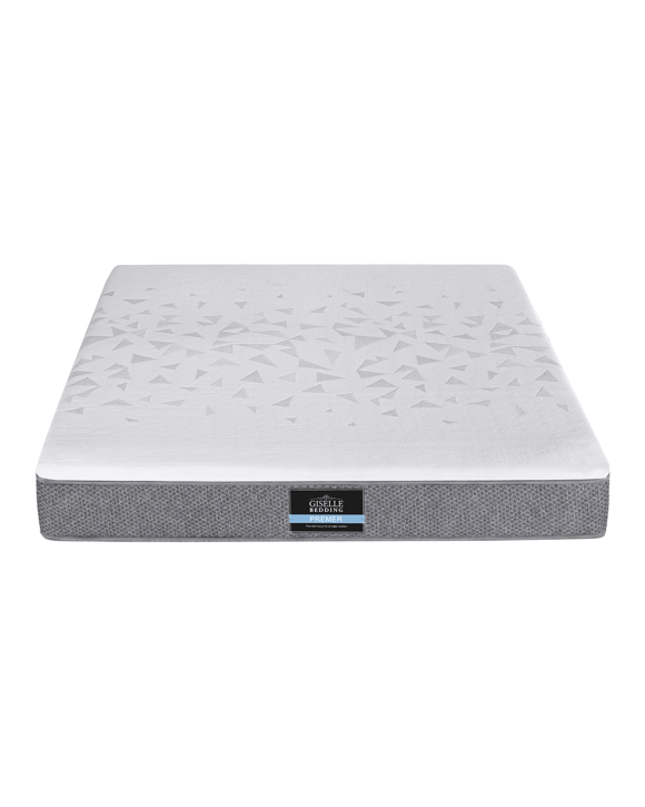 Giselle Bedding 23cm King Mattress Reversible Firmness Foam Layer Pocket Spring - King Bed - White