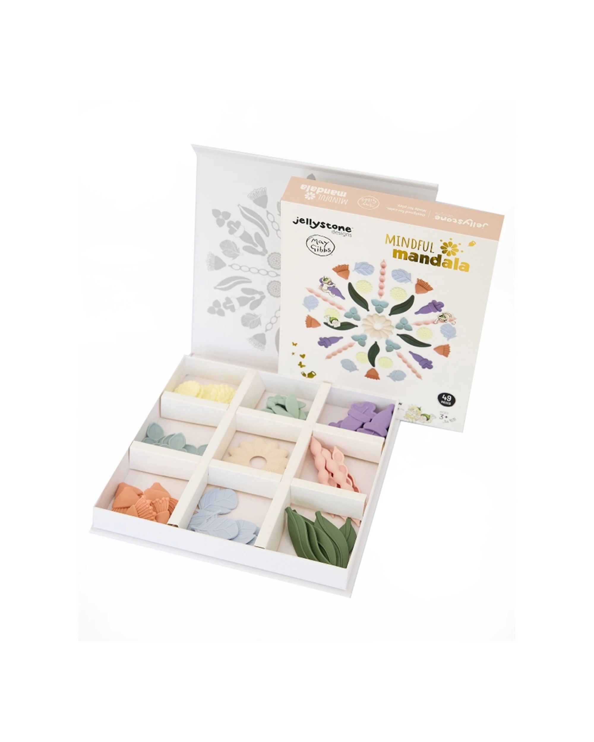 2 Jellystone Designs Kids Mindful Mandala Silicone Sensory Fidget Toy May Gibbs - Multi, 2 of 3