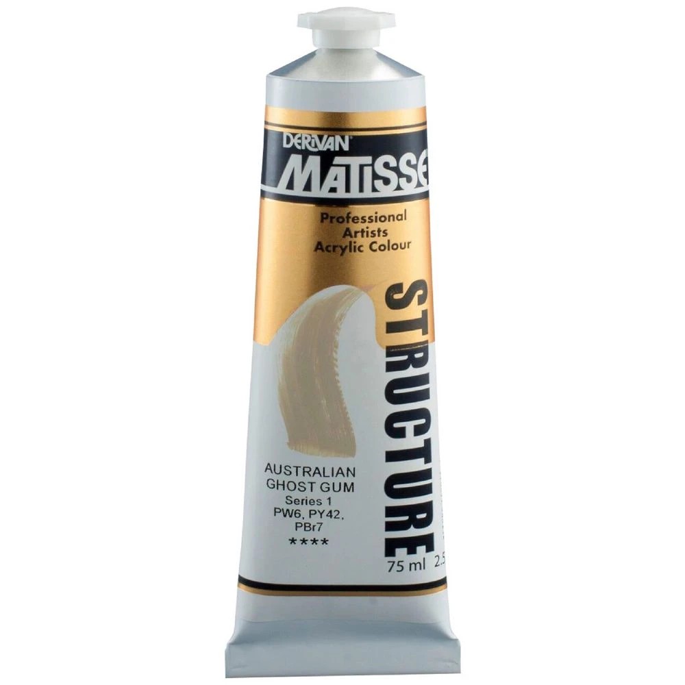 1 Derivan Matisse Structure Paint 75mL Ghost Gum S1, 1 of 2