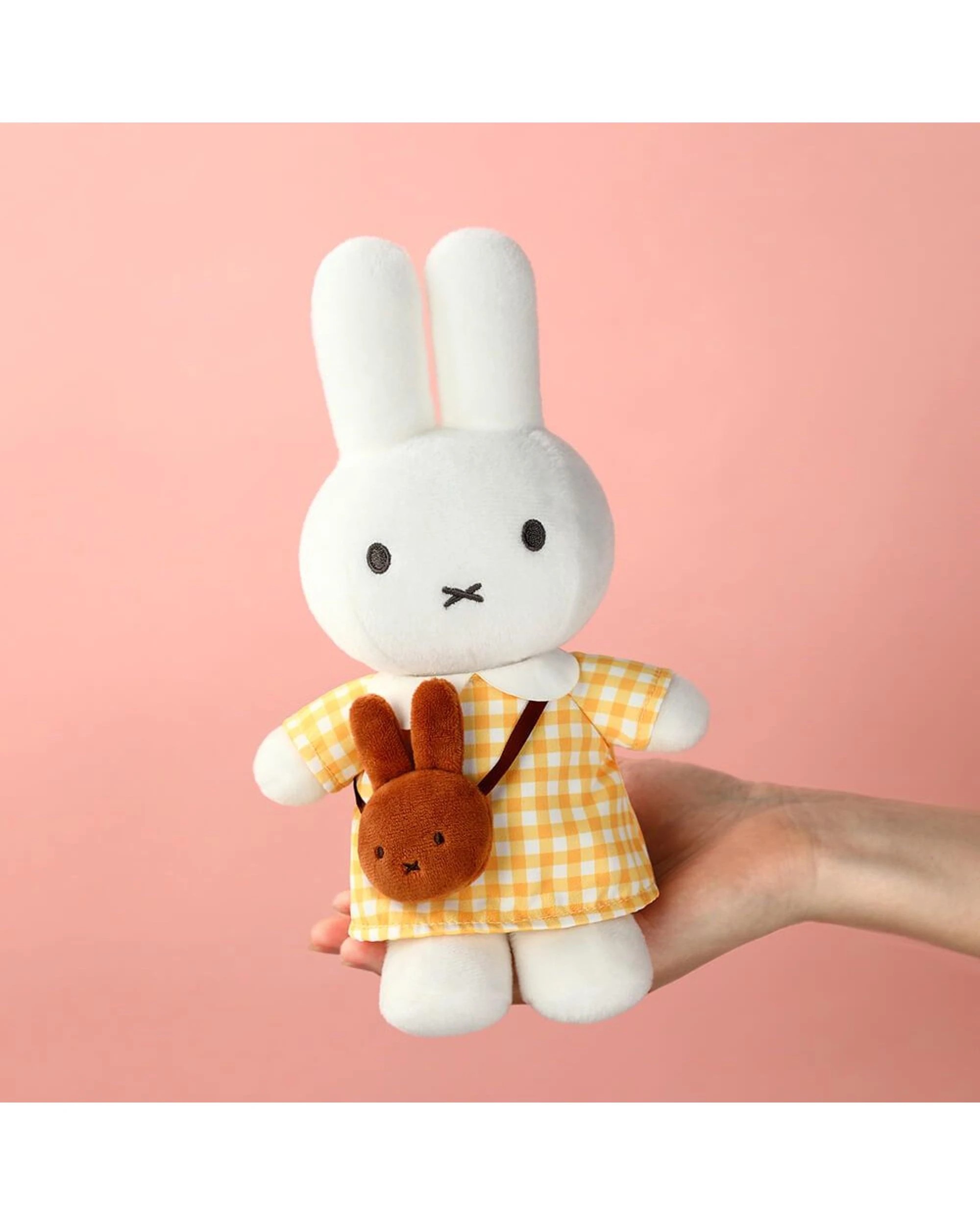 3 Miffy Yellow Checkered Dress with Melanie Bag Plush, 3 of 5