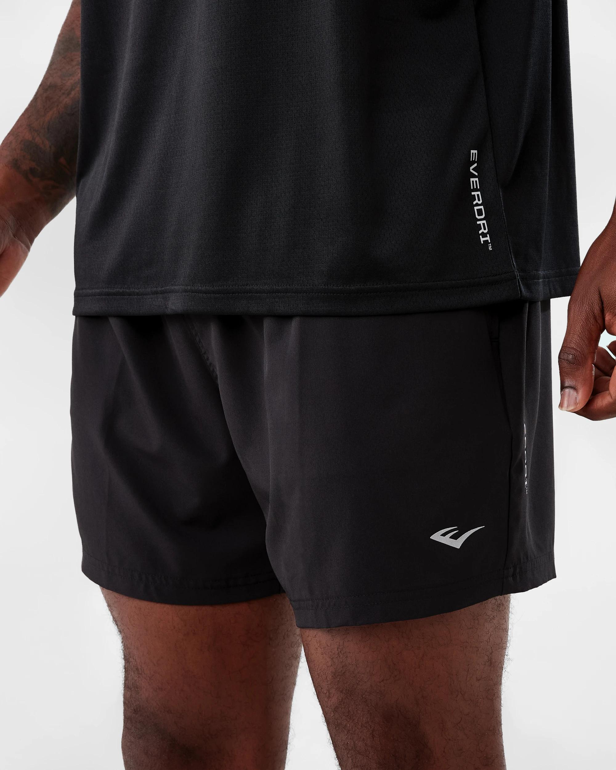 2 Everlast Mens 5in. Tech Gym Shorts Black, 2 of 10