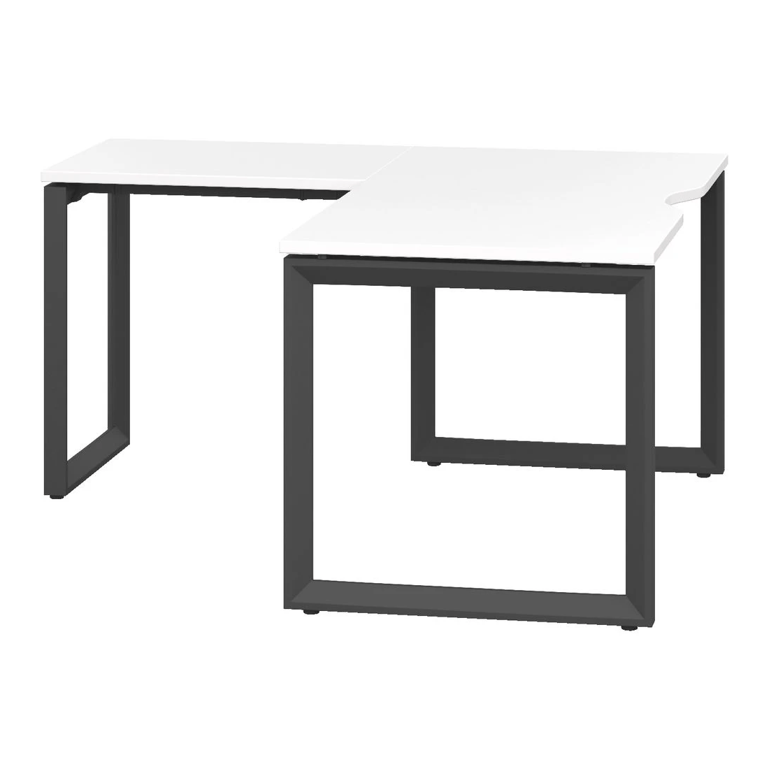 3 Stilford S2 Pro V1 Workstation 1500 x 750mm White/Black, 3 of 3