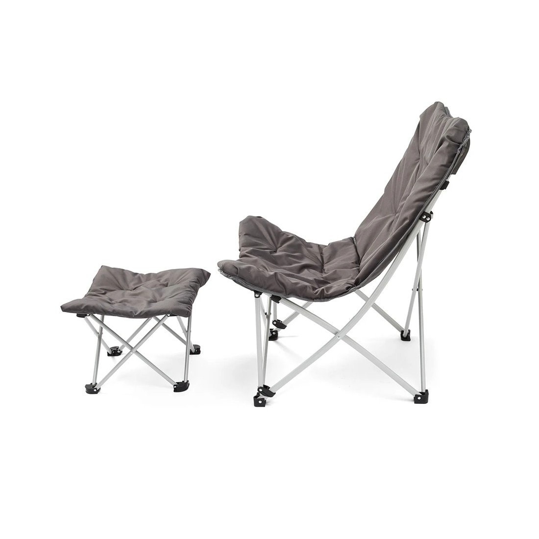 4 Halfmoon Chair with Stool, 4 of 10