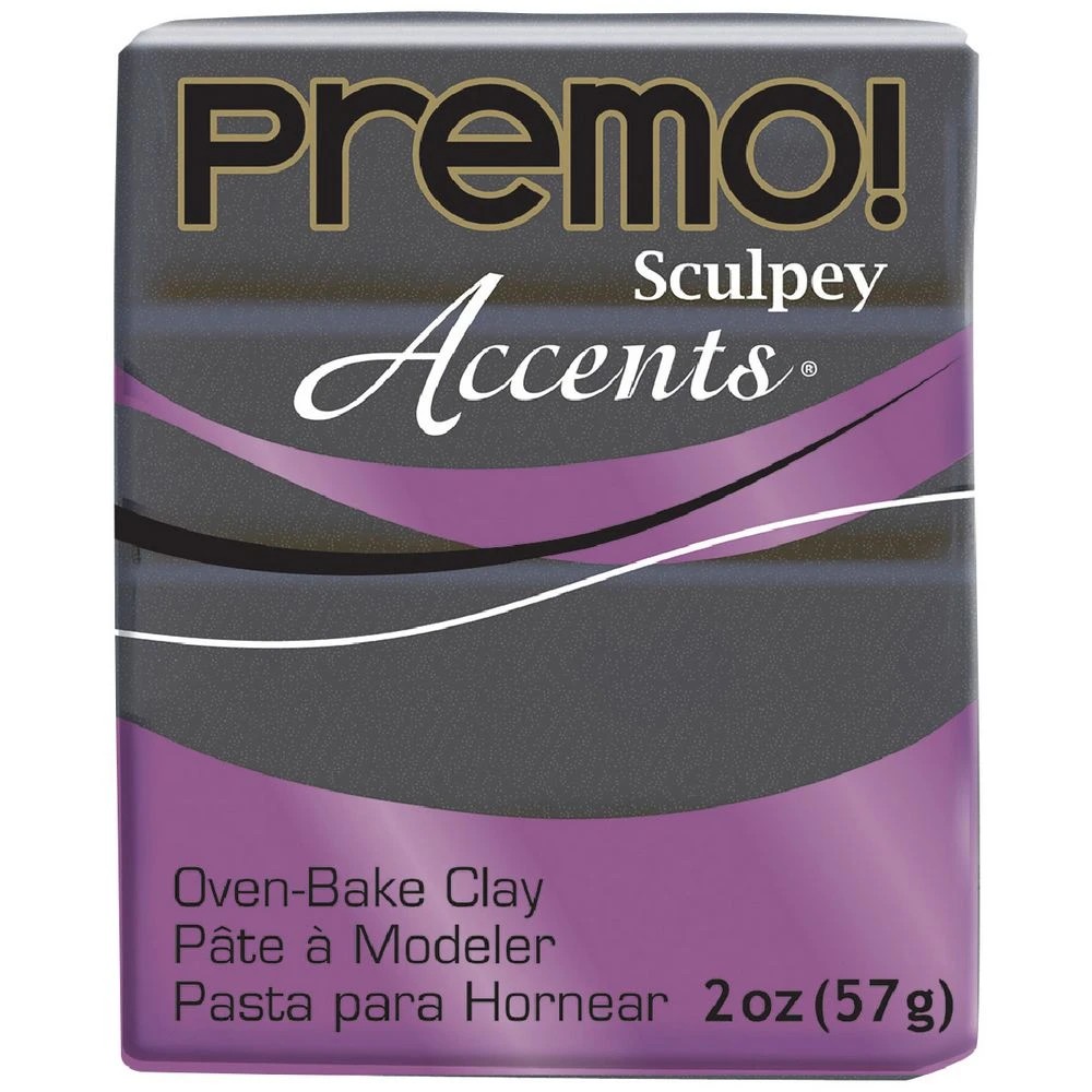 1 Sculpey Premo Modelling Clay Graphite Pearl 57g, 1 of 3