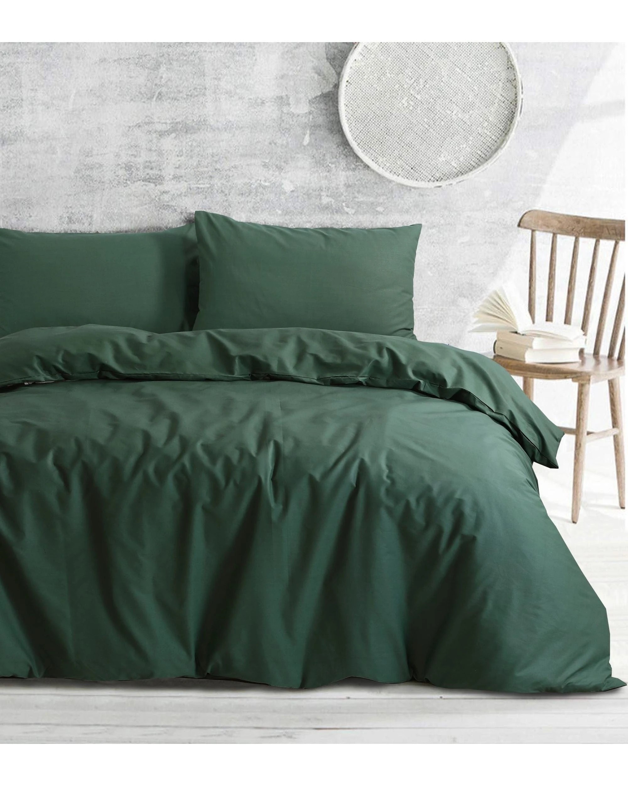 2 Amsons Royale Cotton Quilt Cover Set - Double Bed - Green, 2 of 2