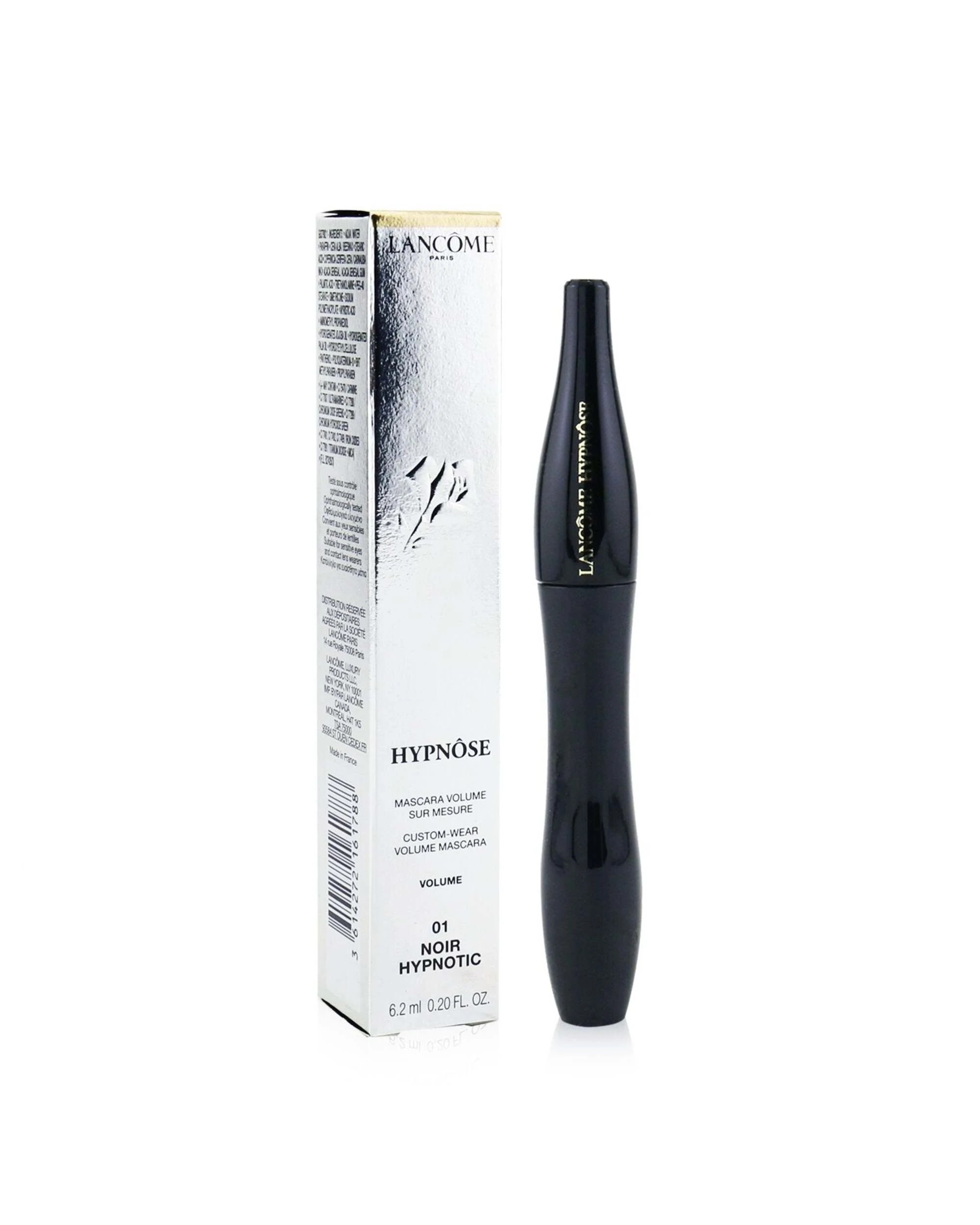 2 Lancome Hypnose Custom Wear Volume Mascara - # 01 Noir Hypnotic  6.2ml/0.2oz - 01 Noir Hypnotic, 2 of 4