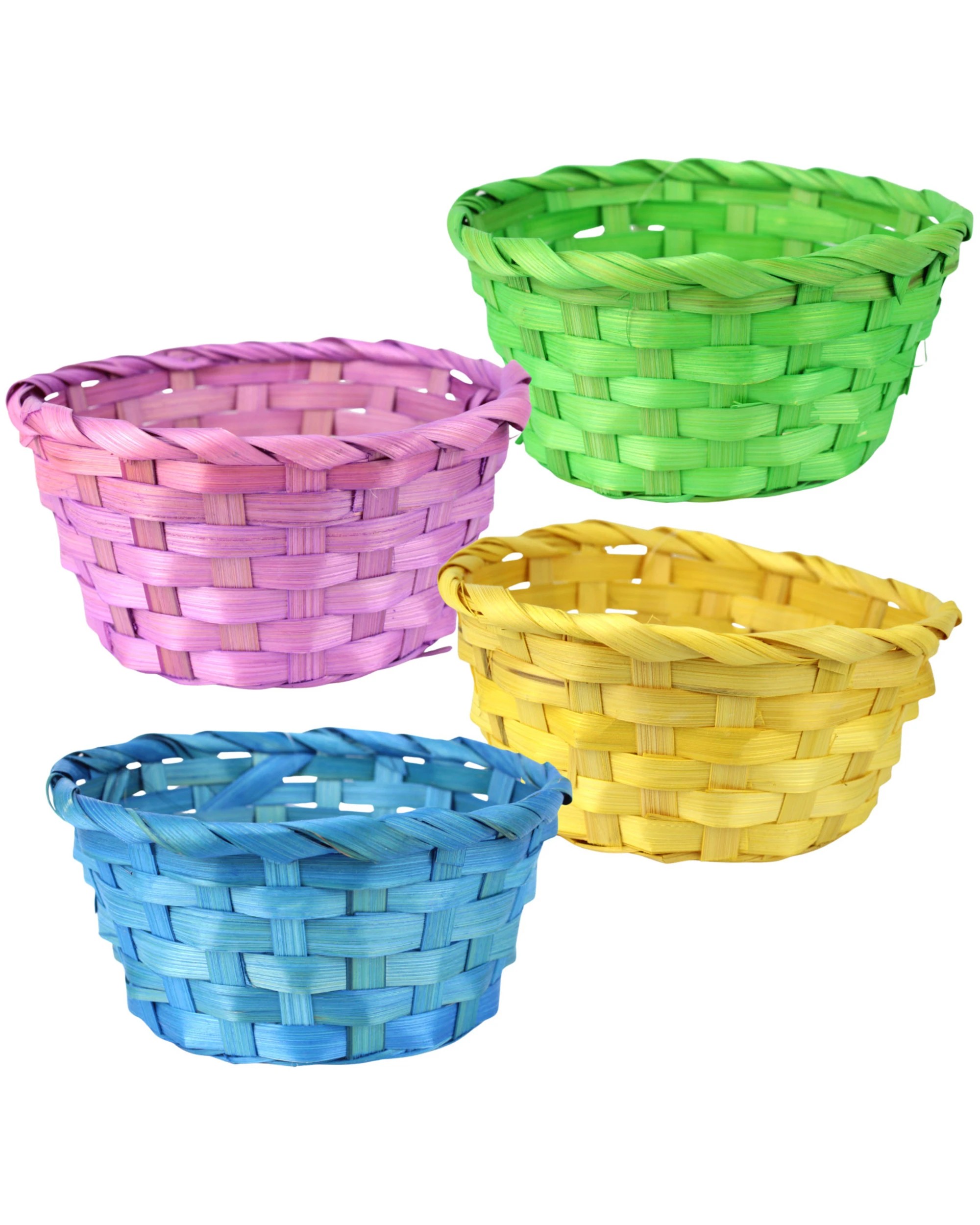 1 Oceana Small Round Woven Easter Gift Basket - Assorted, 1 of 4